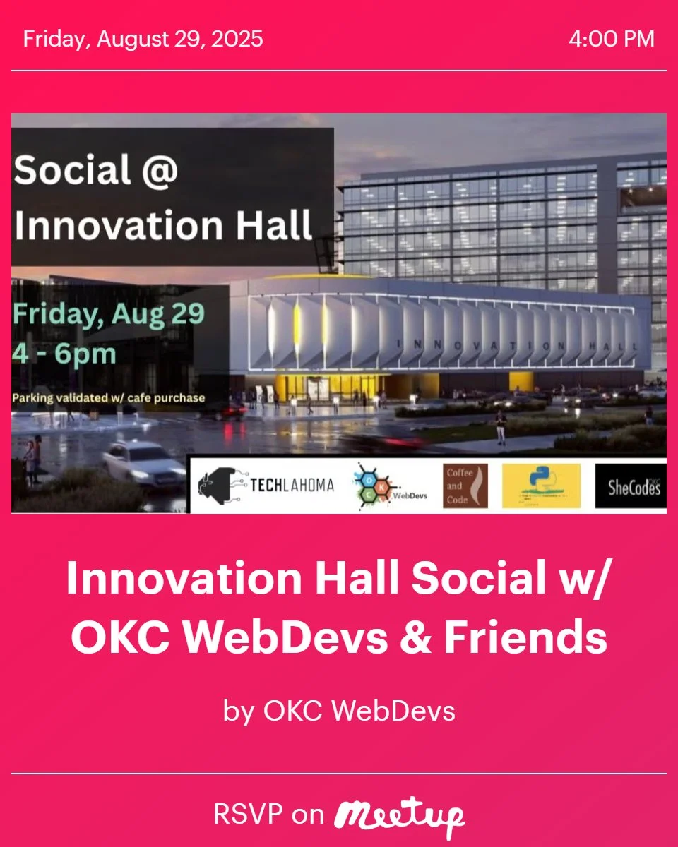 Innovation Hall Social w/ OKC WebDevs & Friends