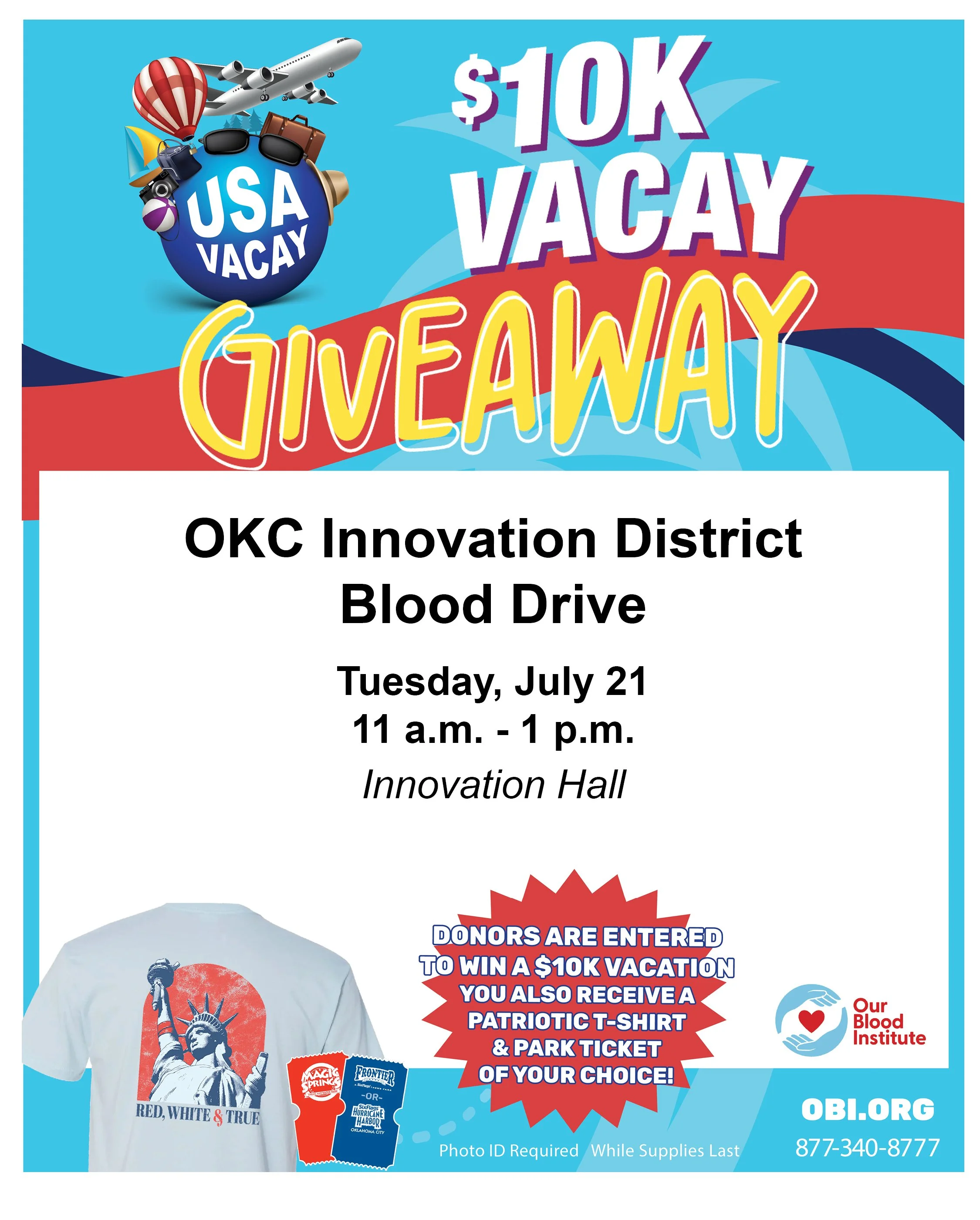 OKCID x OBI: Red White &amp; True Blood Drive