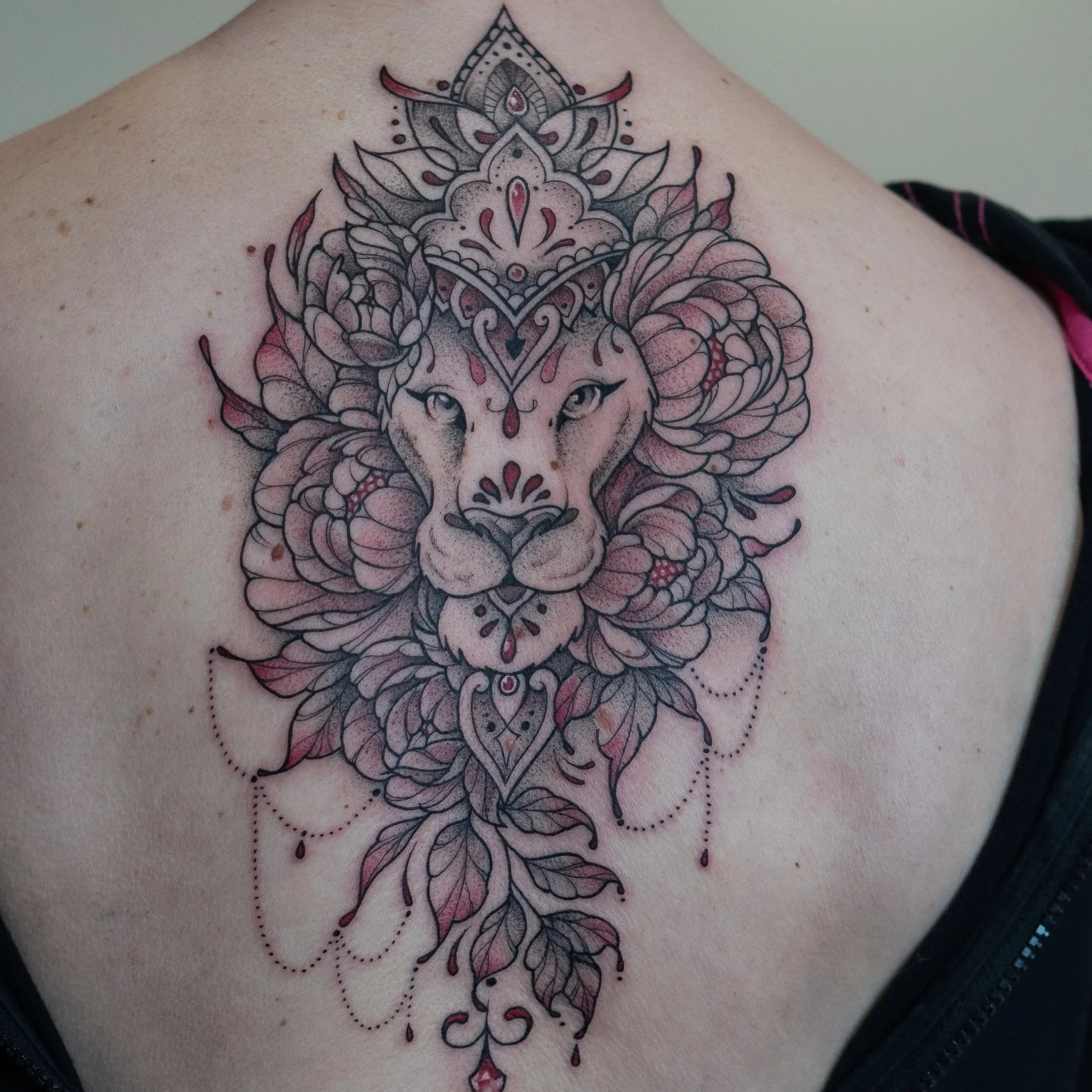 Delicate Lion Tattoo done in Wheatley, Oxford and Thame