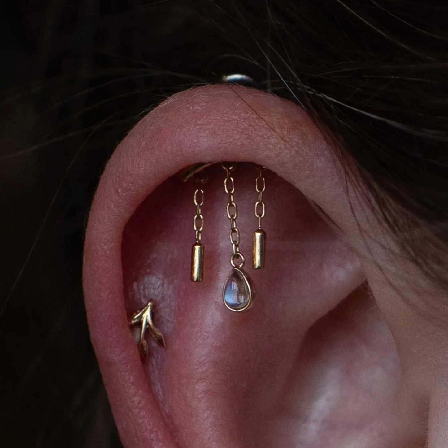Hidden Helix Piercing done in Oxford, Wheatley, Thame