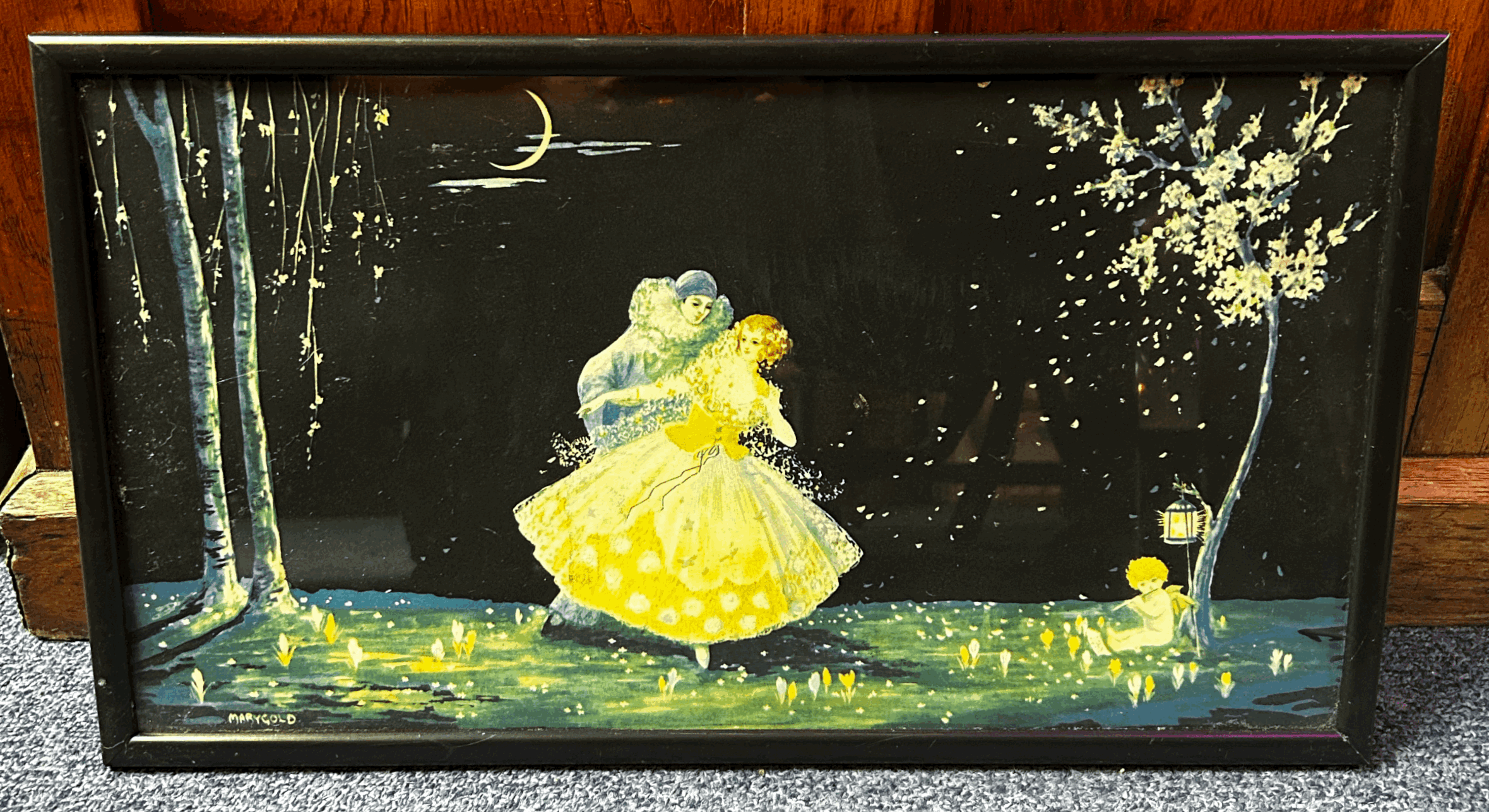 1930's Marygold Print of Couple Serenading