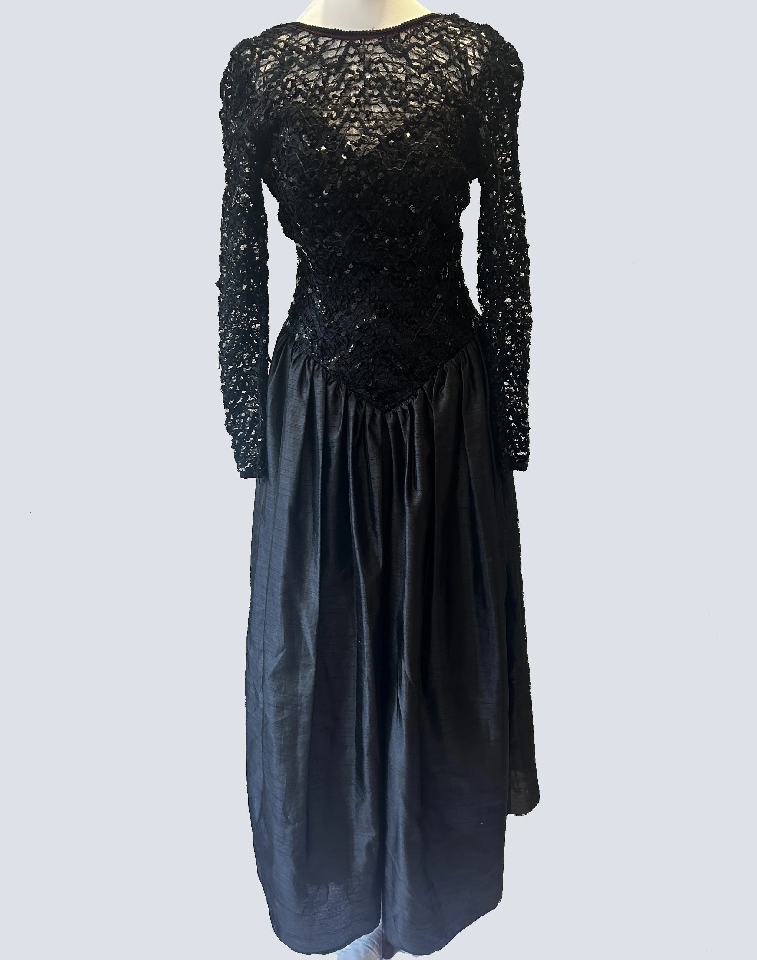 Black sequin dress