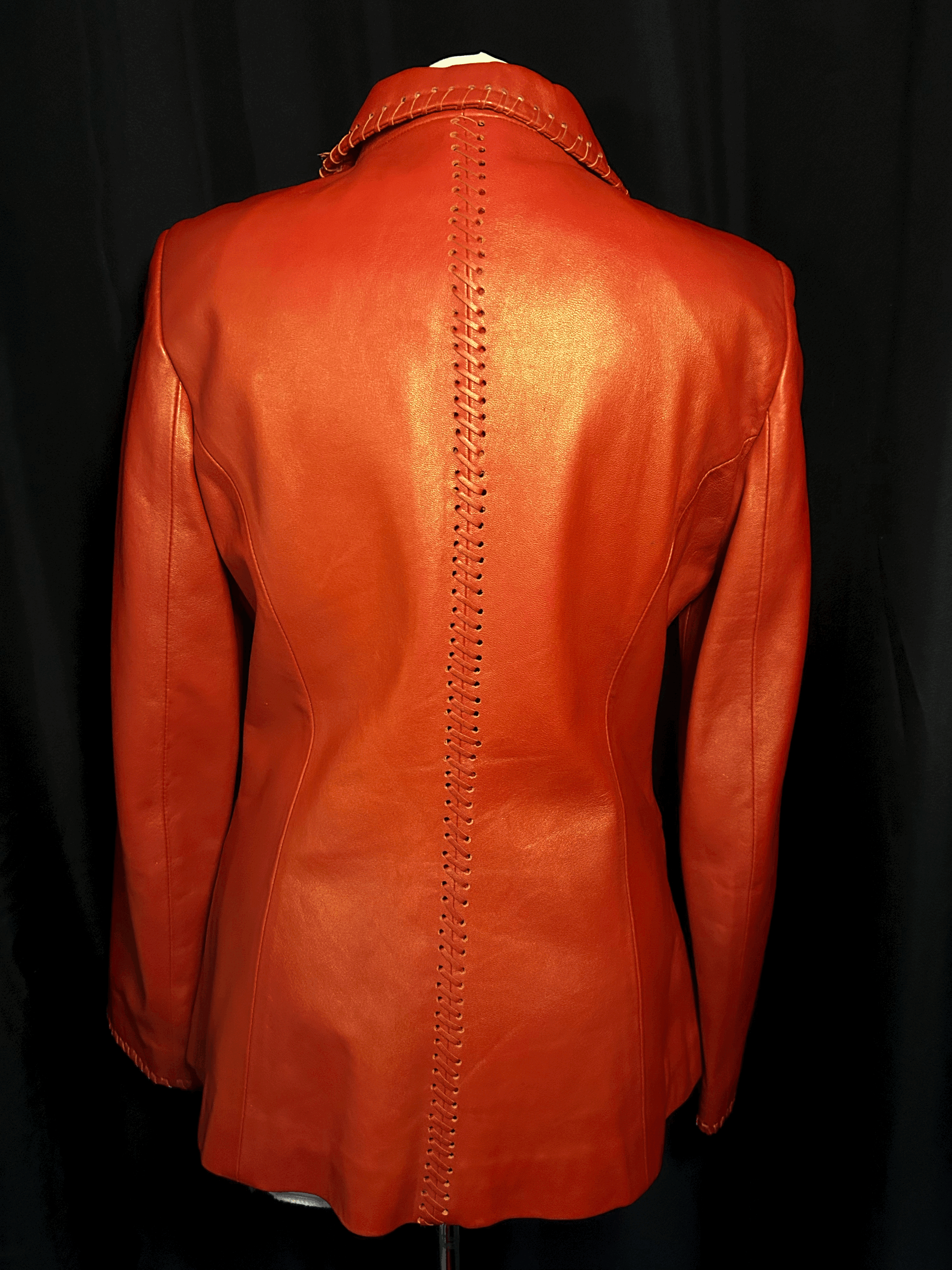 Ventiuno Milano Red Leather Jacket