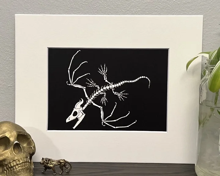 Dragon Fossil 5" x 7" Print
