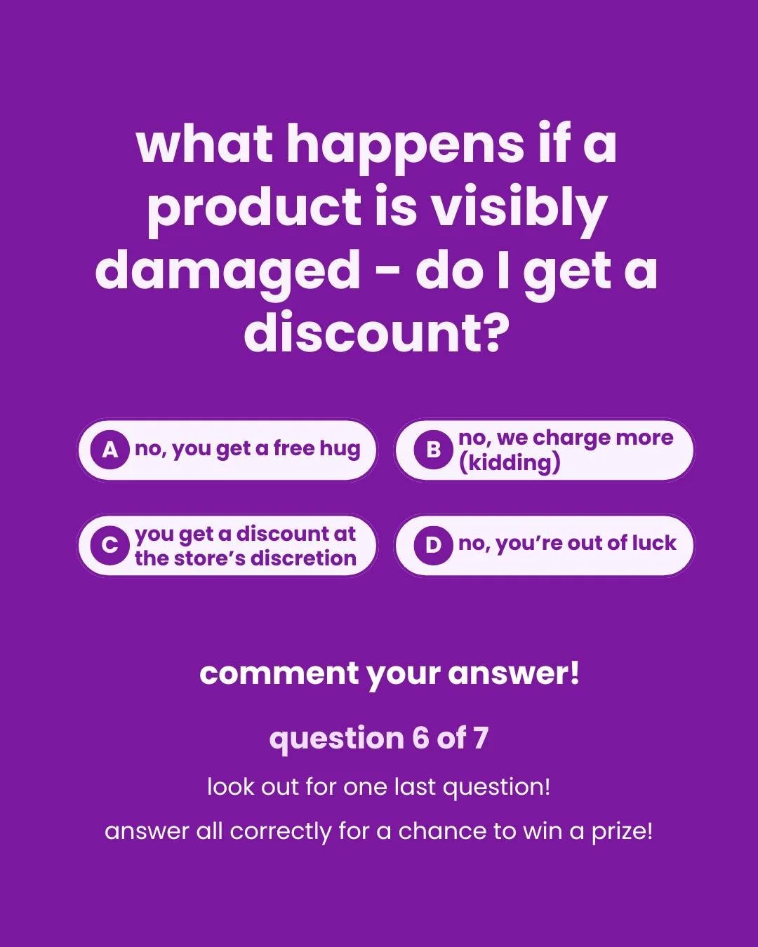 ✨ Trivia Time! ✨
Think you know Wayfair Outlets? Let&rsquo;s put your knowledge to the test! 💡
Drop your answer in the comments 👇 and check back when we reveal the correct answer.
⚡️Answer ALL trivia questions correctly this week and you could win 