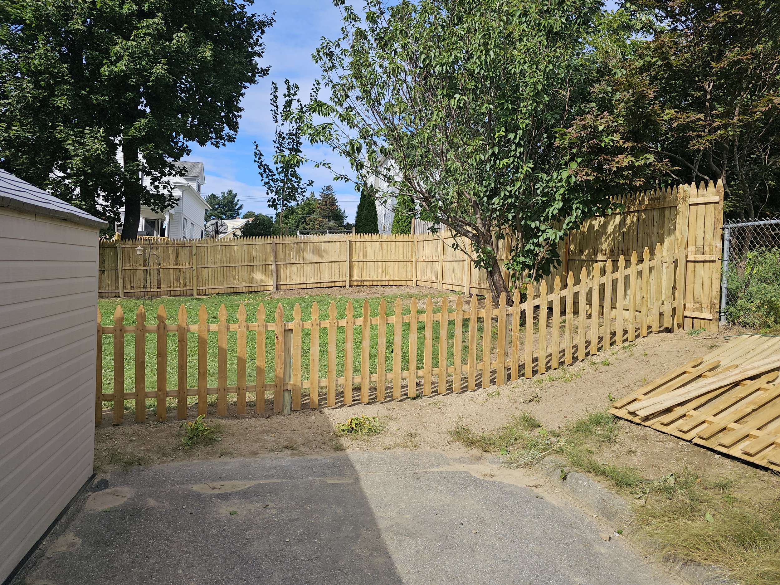 A huge fence we did on Greendale St. Worcester