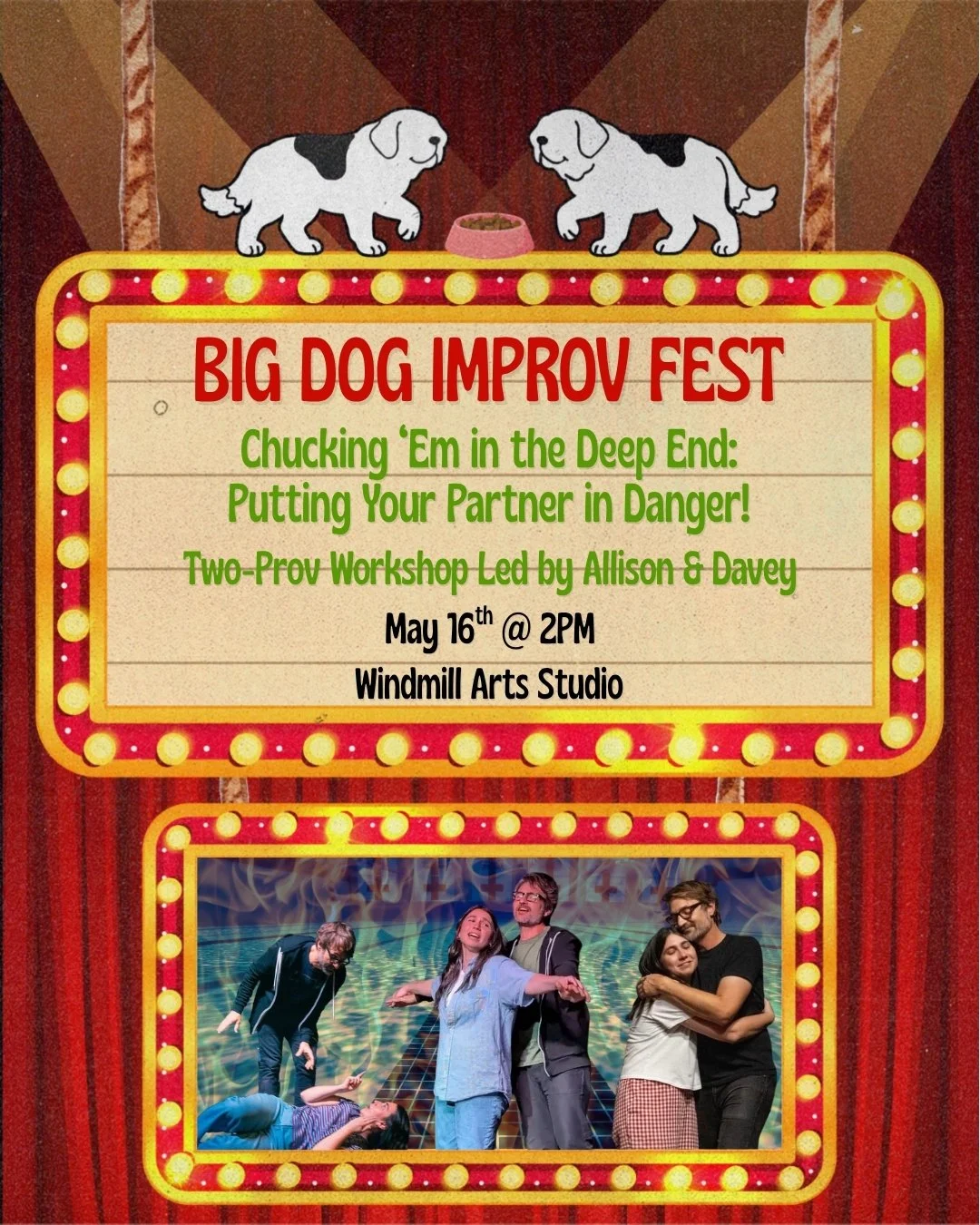 Chucking 'Em in the Deep End: Putting Your Partner in Danger Two-Prov Workshop with Allison Salinger and Davey Pierce