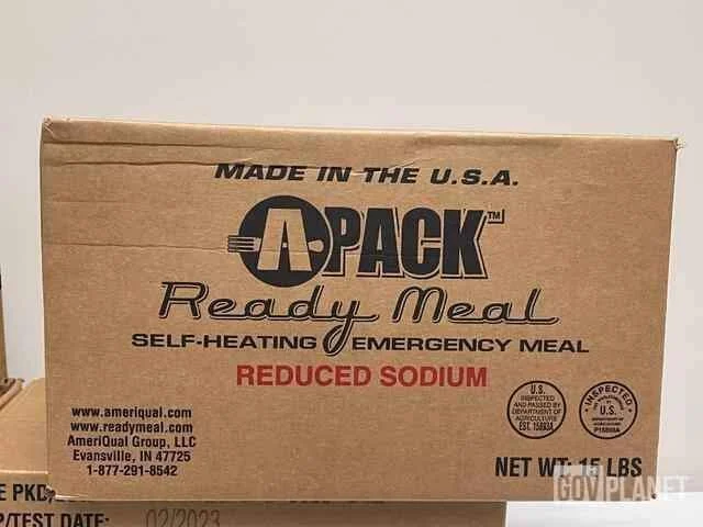 MRE APack Reduced Sodium - Case of 12 (6 Menus) 10/29 INSP Date MRE APack Reduced Sodium - Case of 12 (6 Menus) 10/29 INSP Date