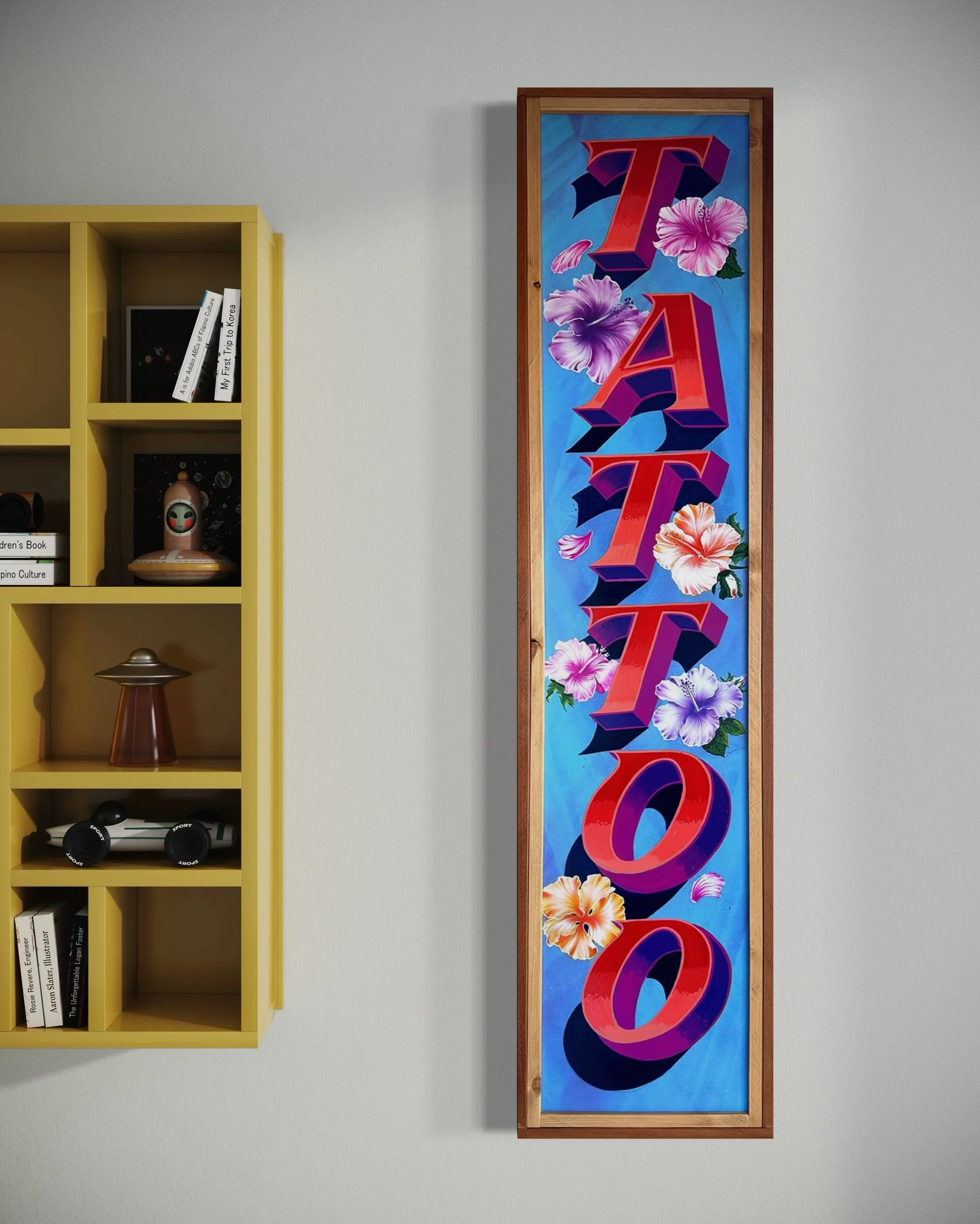 “TATTOO” – Hand-Painted Traditional Sign Panel