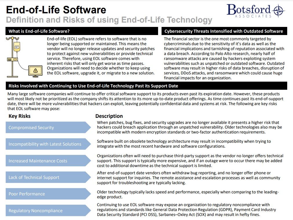 End-of-Life Software
