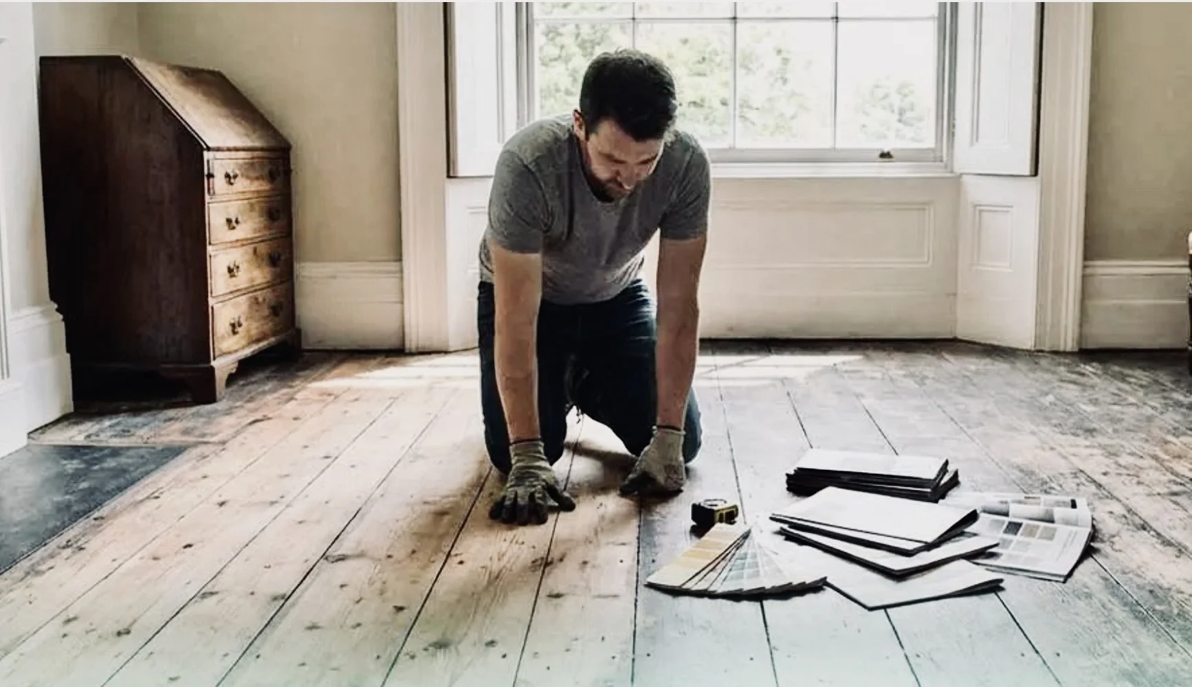 Repair wood floors with matched boards and planks sourced from hardwood oak, pine, cherry, bamboo.