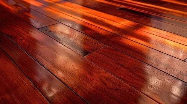 New wood floors are beautifully installed hardwoods made of pine.