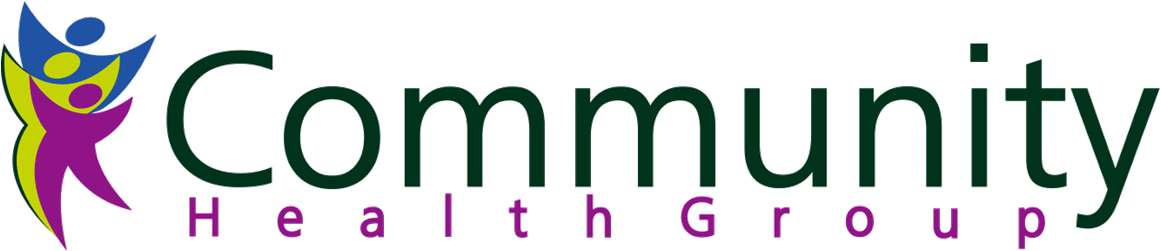 Community Health Group logo with stylized figures and text