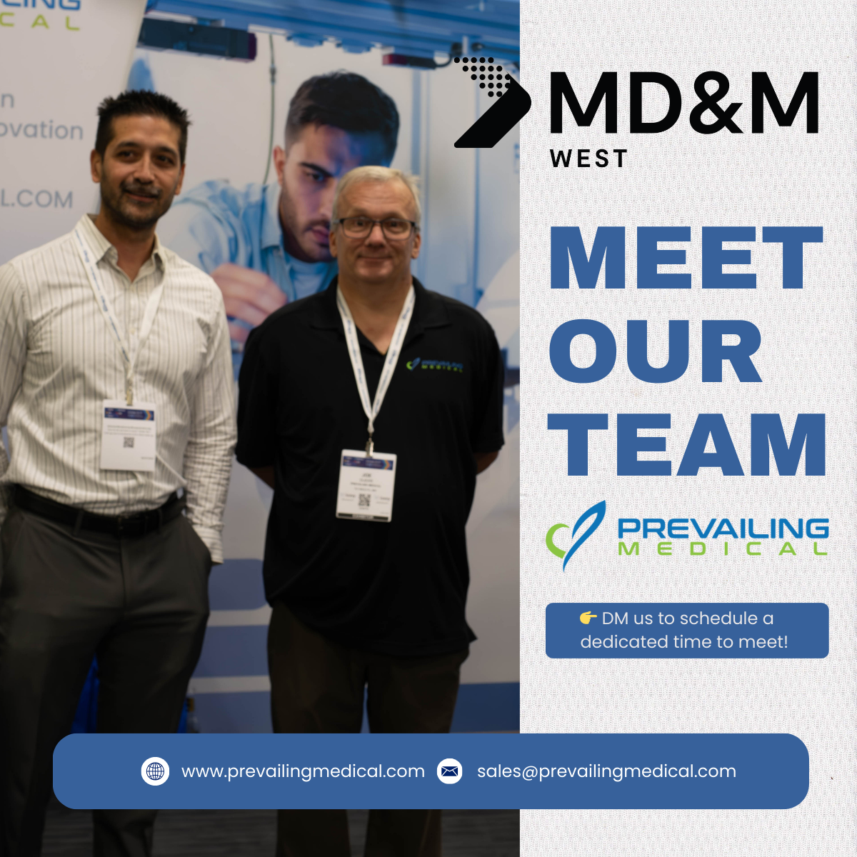Prevailing Medical Heads to MD&amp;M West 2026