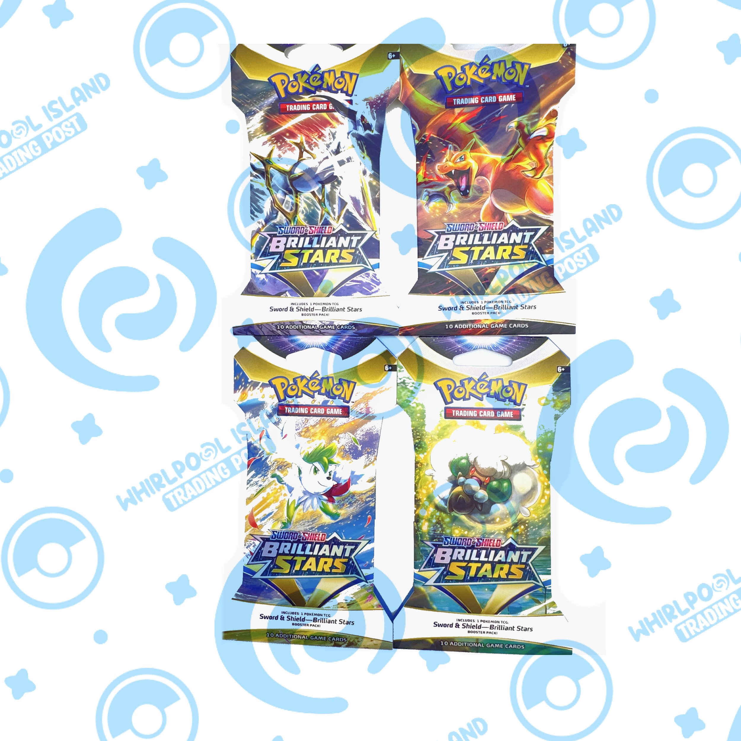 Pokemon Sleeved Booster Pack Art Set - Brilliant Stars