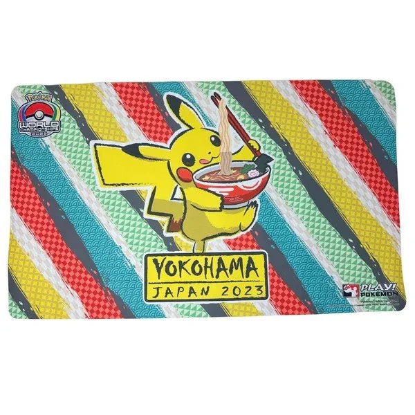 Pokémon World Championships Yokohama 2023 Pikachu Rubber Playmat & Bag