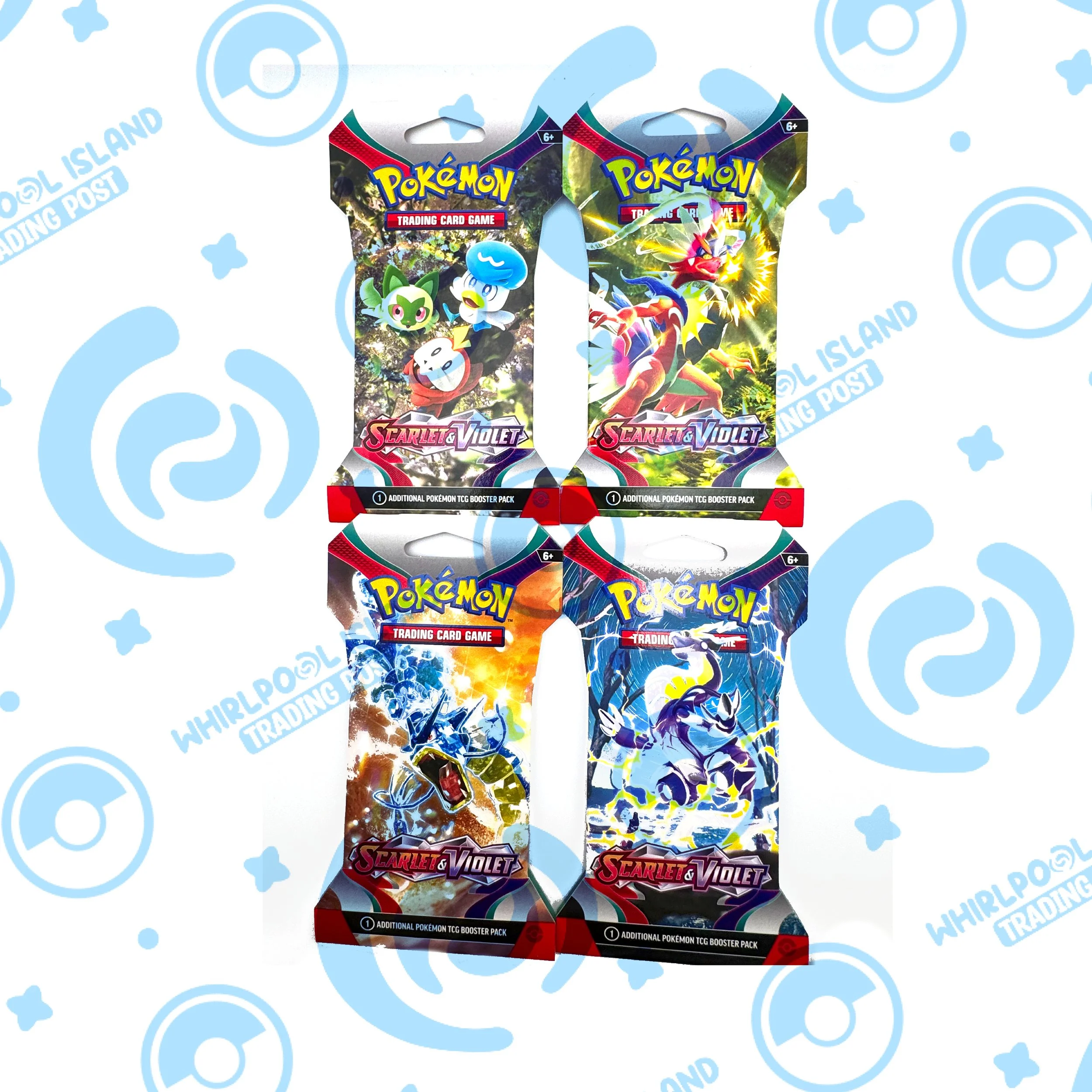 Pokemon Sleeved Booster Pack Art Set - Scarlet & Violet