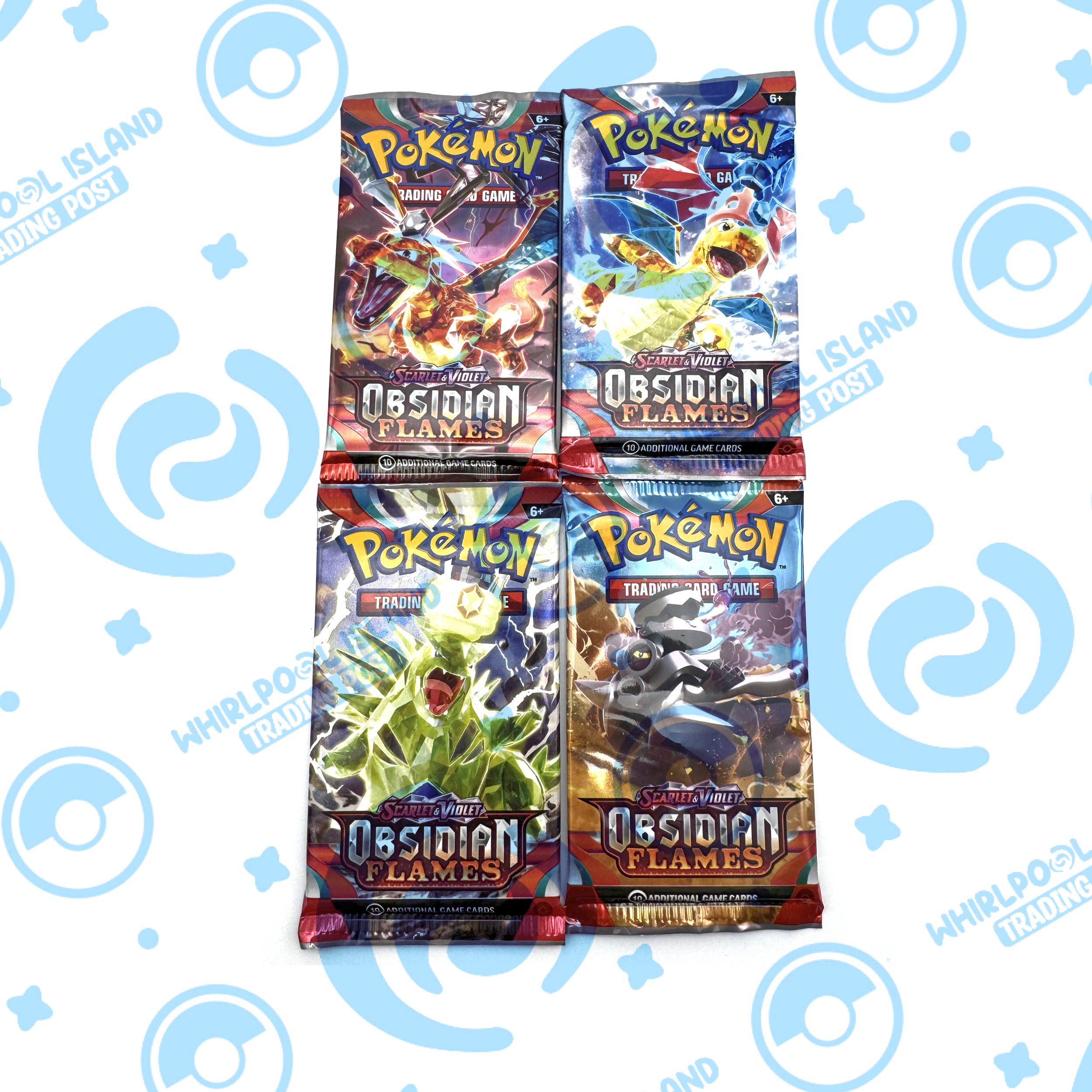 Pokemon Booster Pack Art Set - Obsidian Flames