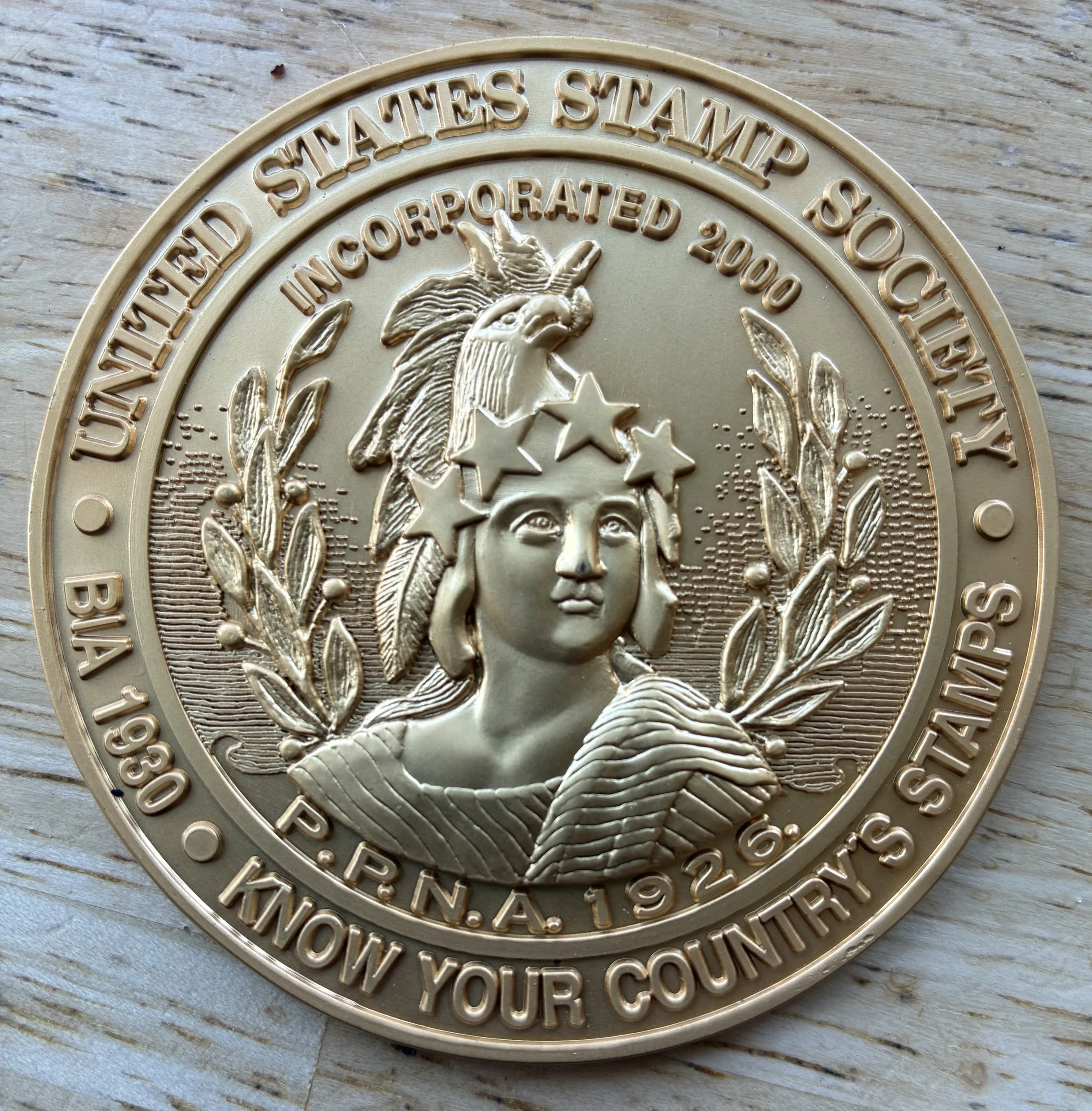 United States Stamp Society - Statue of Freedom Award