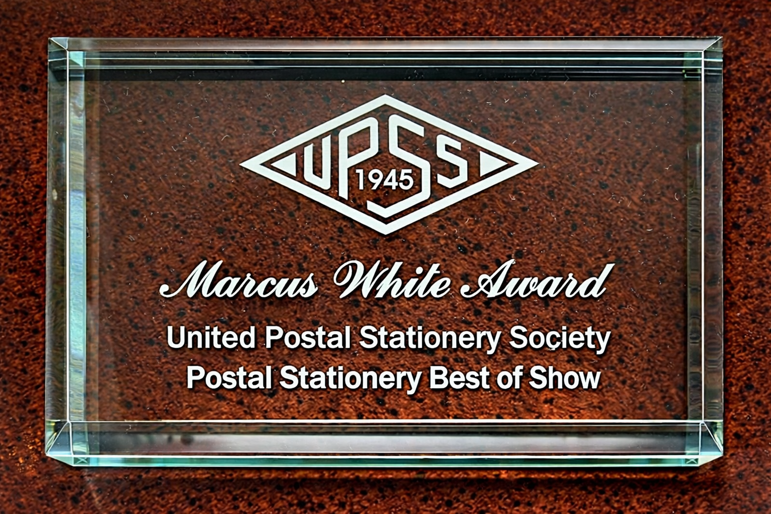 United Postal Stationery Society Marcus White Medal — Best Multi-Frame Postal Stationery
