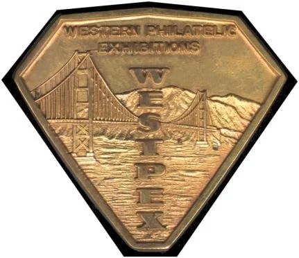 The first WESTPEX-specific exhibit medal, introduced in 1969