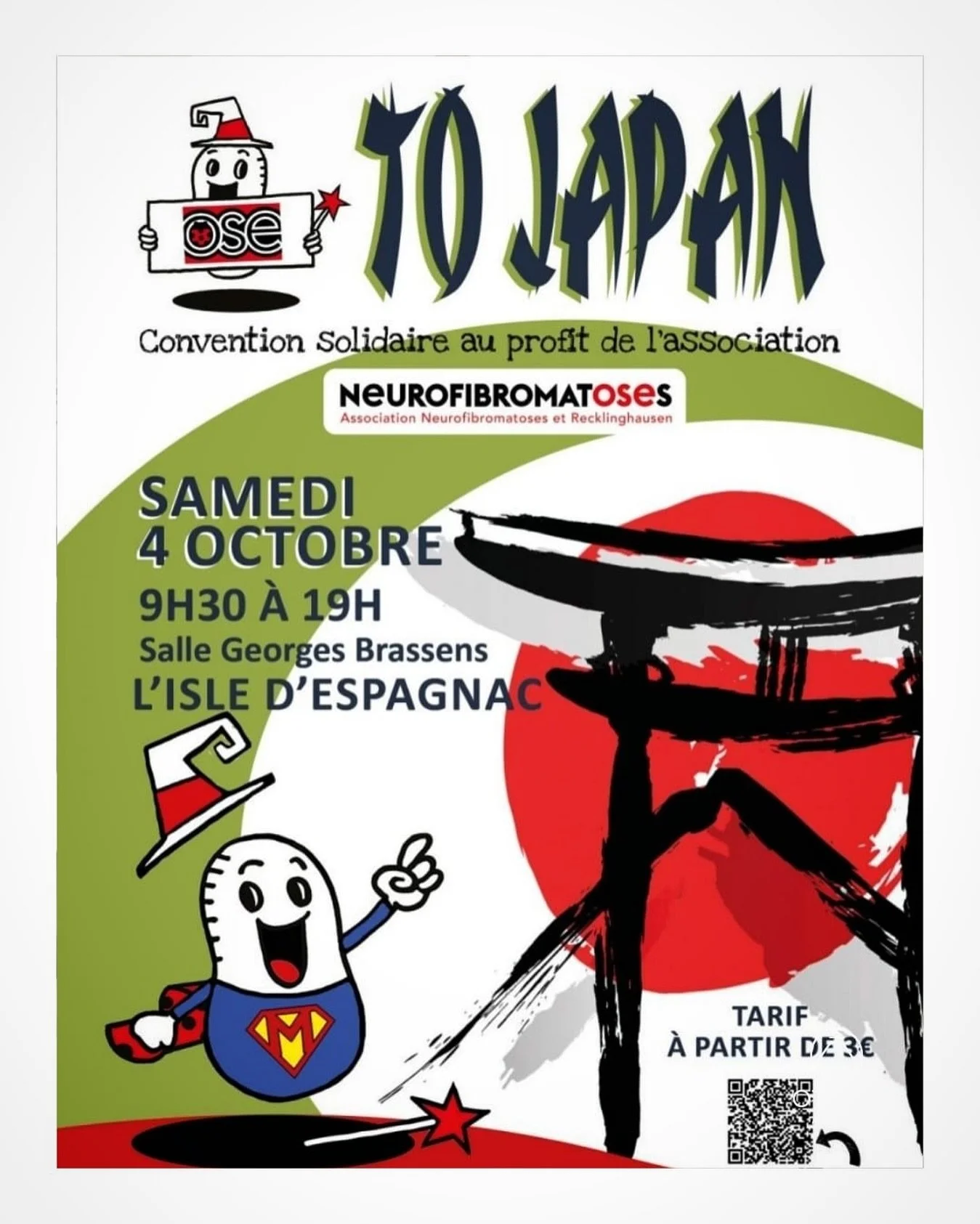 🌸 On soutient l&rsquo;association
Neurofibromatoses ! 🌸
.
Samedi 4 octobre, nous serons pr&eacute;sents &agrave; la
Convention Solidaire To Japan organis&eacute;e par l&rsquo;association
Neurofibromatoses et
Recklinghausen ! 
. 
Une journ&eacute;e 