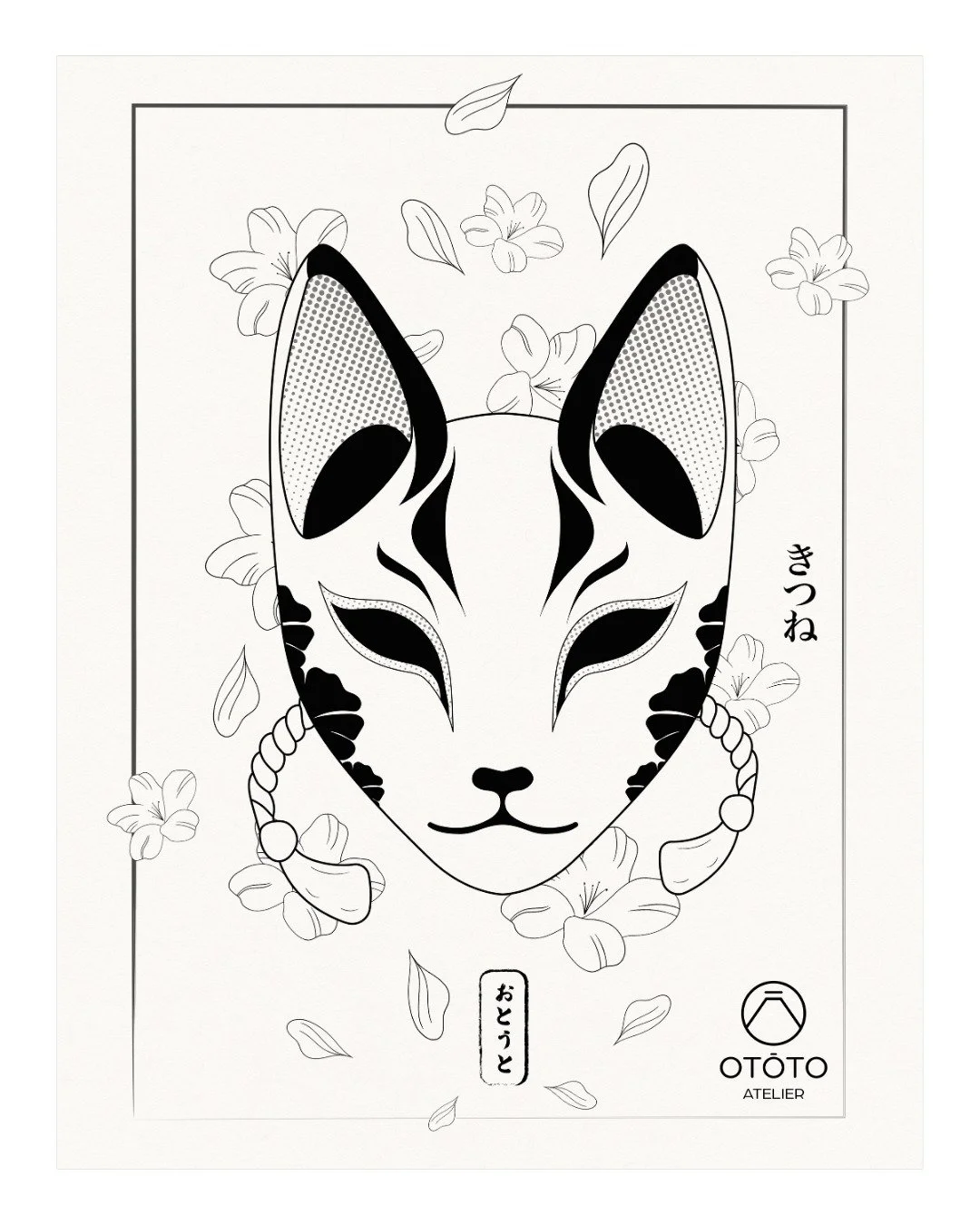 Plonge dans l'univers ensorcelant du masque Kitsune &agrave; travers notre affiche minimaliste 🦊🎨
.
Ajoute une touche de myst&egrave;re et d'&eacute;l&eacute;gance &agrave; ton d&eacute;cor avec cet embl&egrave;me japonais, disponible en deux forma
