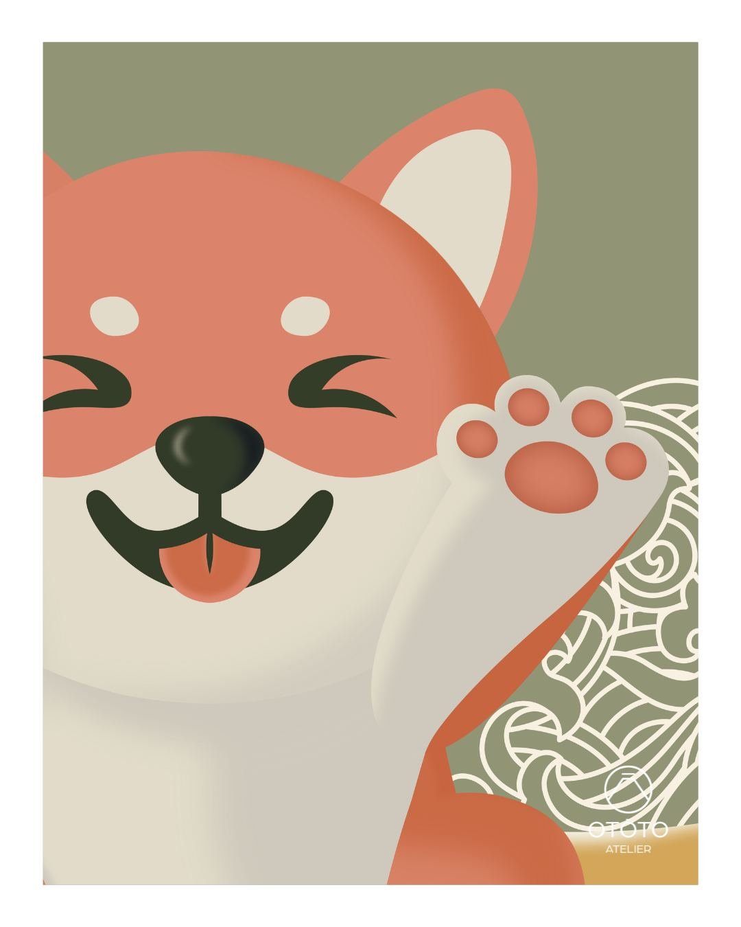 Ce petit chien malicieux, plein de tendresse et de bonne humeur, apportera une vraie dose de joie &agrave; ton int&eacute;rieur🌈
.
Une impression locale sur papier recycl&eacute;, parce que style et engagement peuvent aller de pair !
.
.
#ototoateli