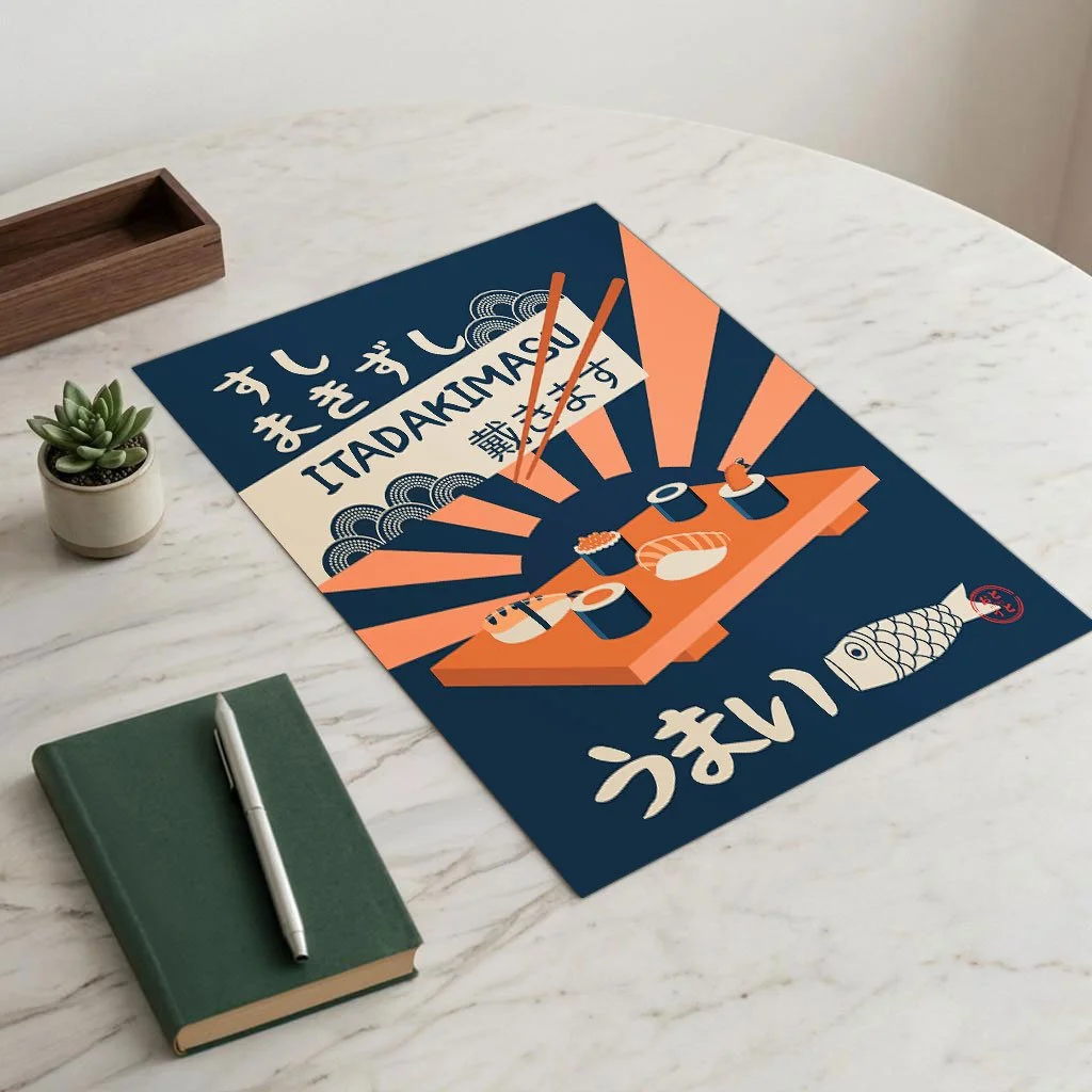 Affiche “Publicité Restaurant Japonais”