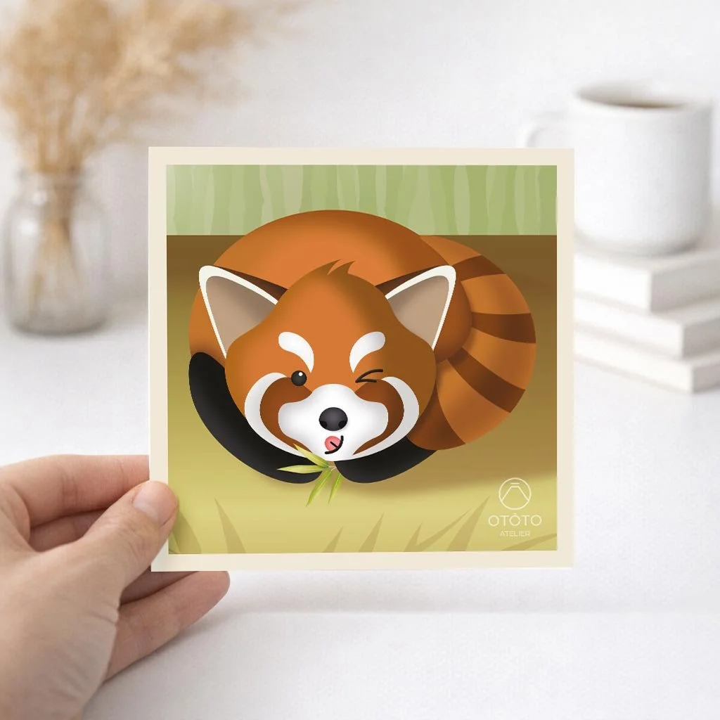 Carte “Le Panda Roux"
