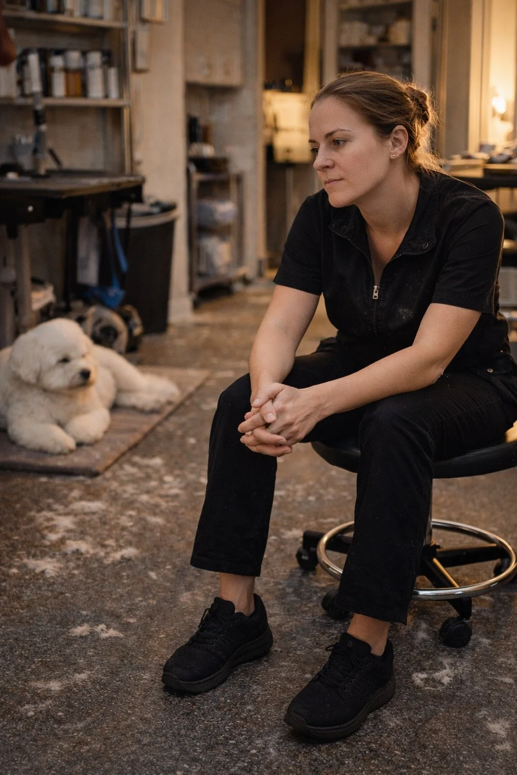 Your back feels it.
Your hands feel it.

You stretch between dogs and keep going.

Then you look at the finished groom and think&hellip; worth it.

Not every day.
But some days.

That&rsquo;s enough.

What part of grooming hits your body the hardest?