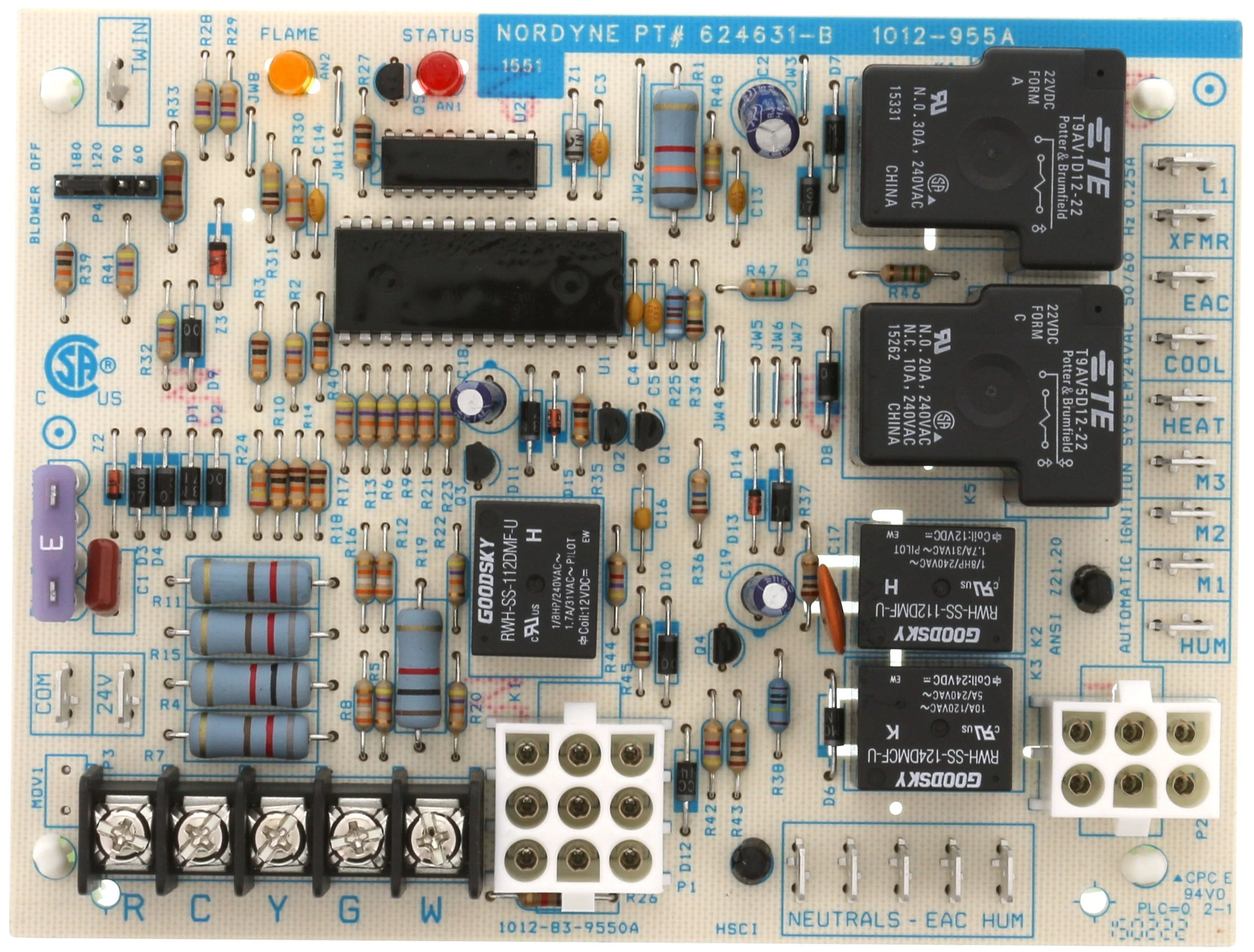 Nordyne 903106 Furnace Control Board