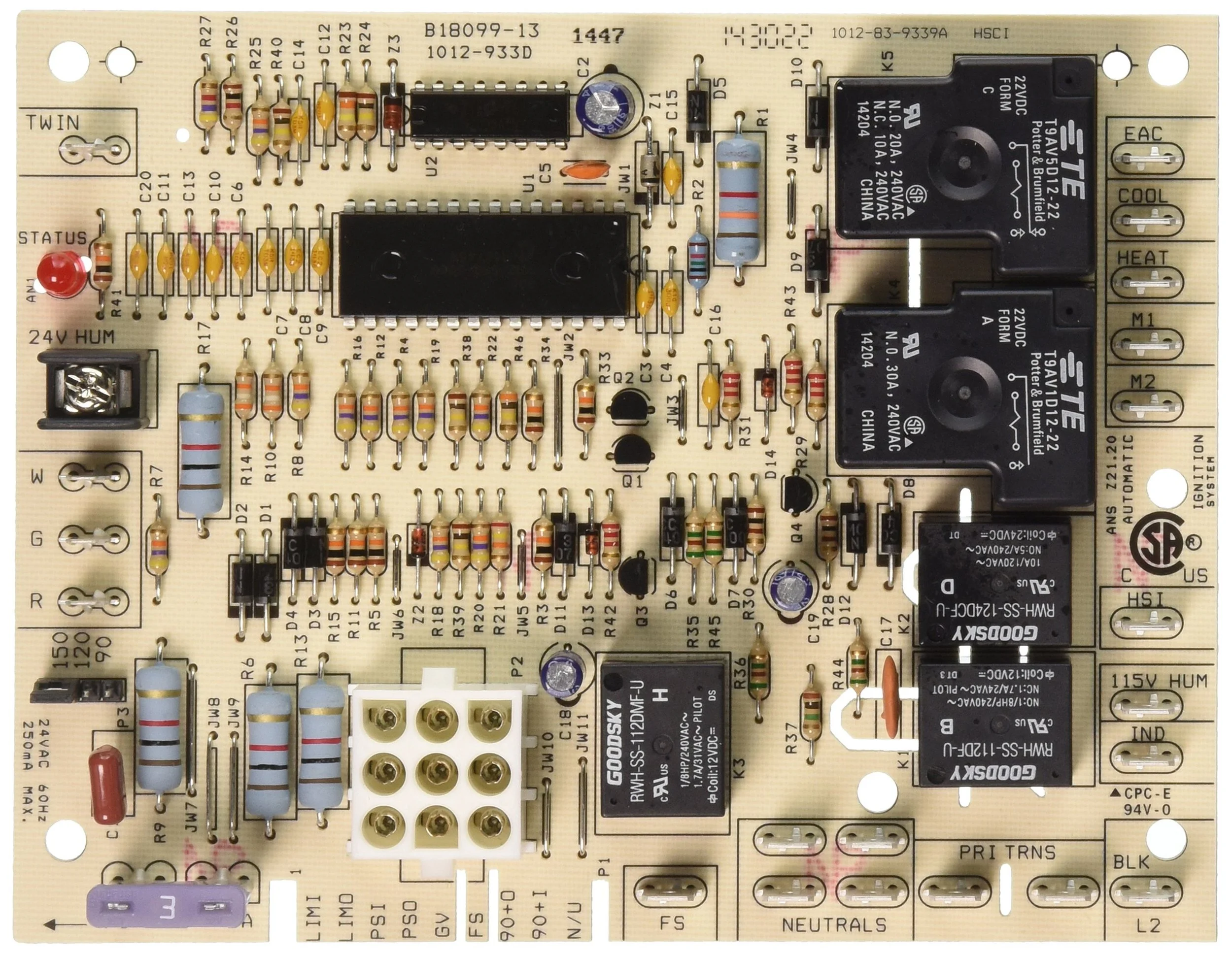 Goodman B1809913S Furnace Control Board