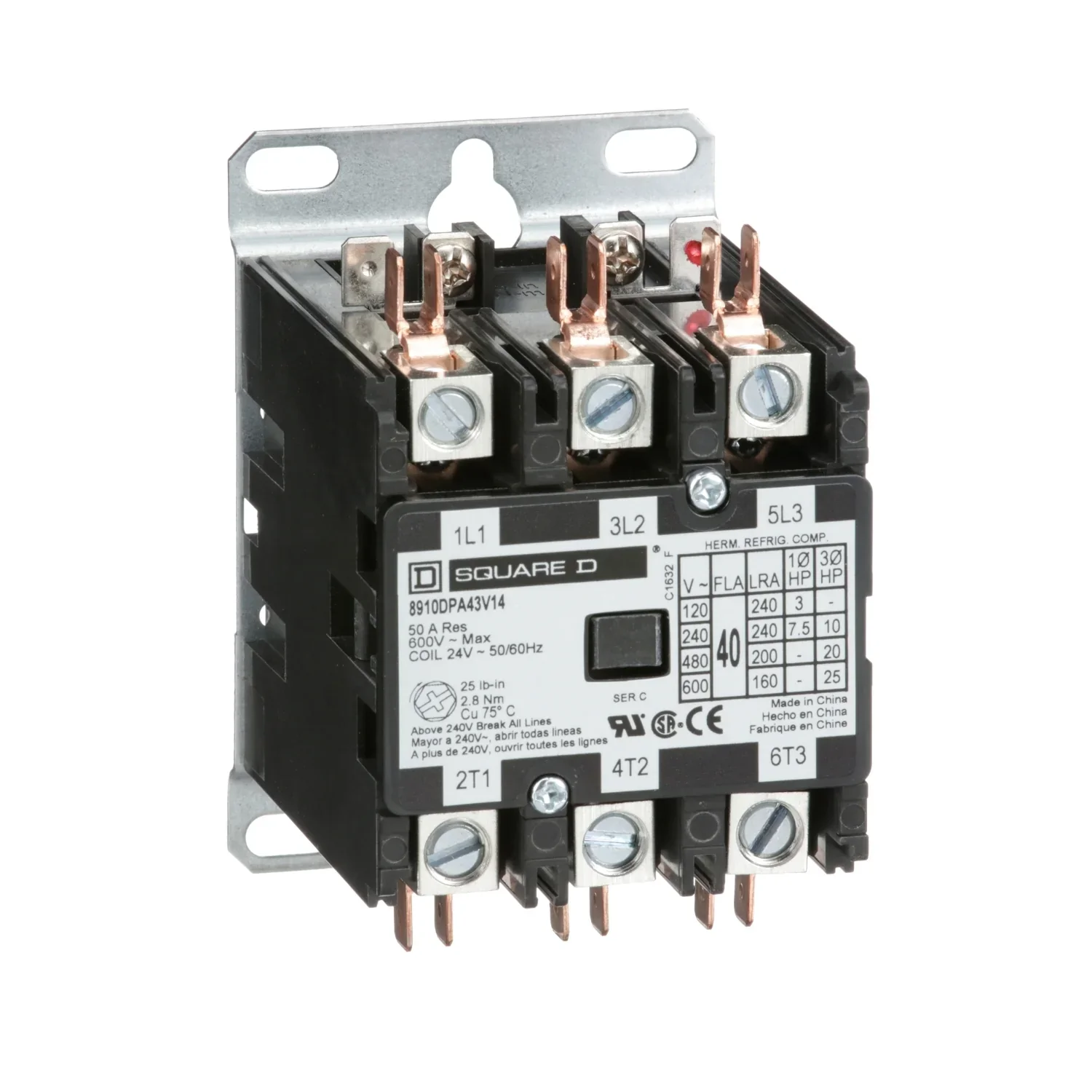 Schneider Electric / Square D 8910DPA43V14 – Definite Purpose Contactor