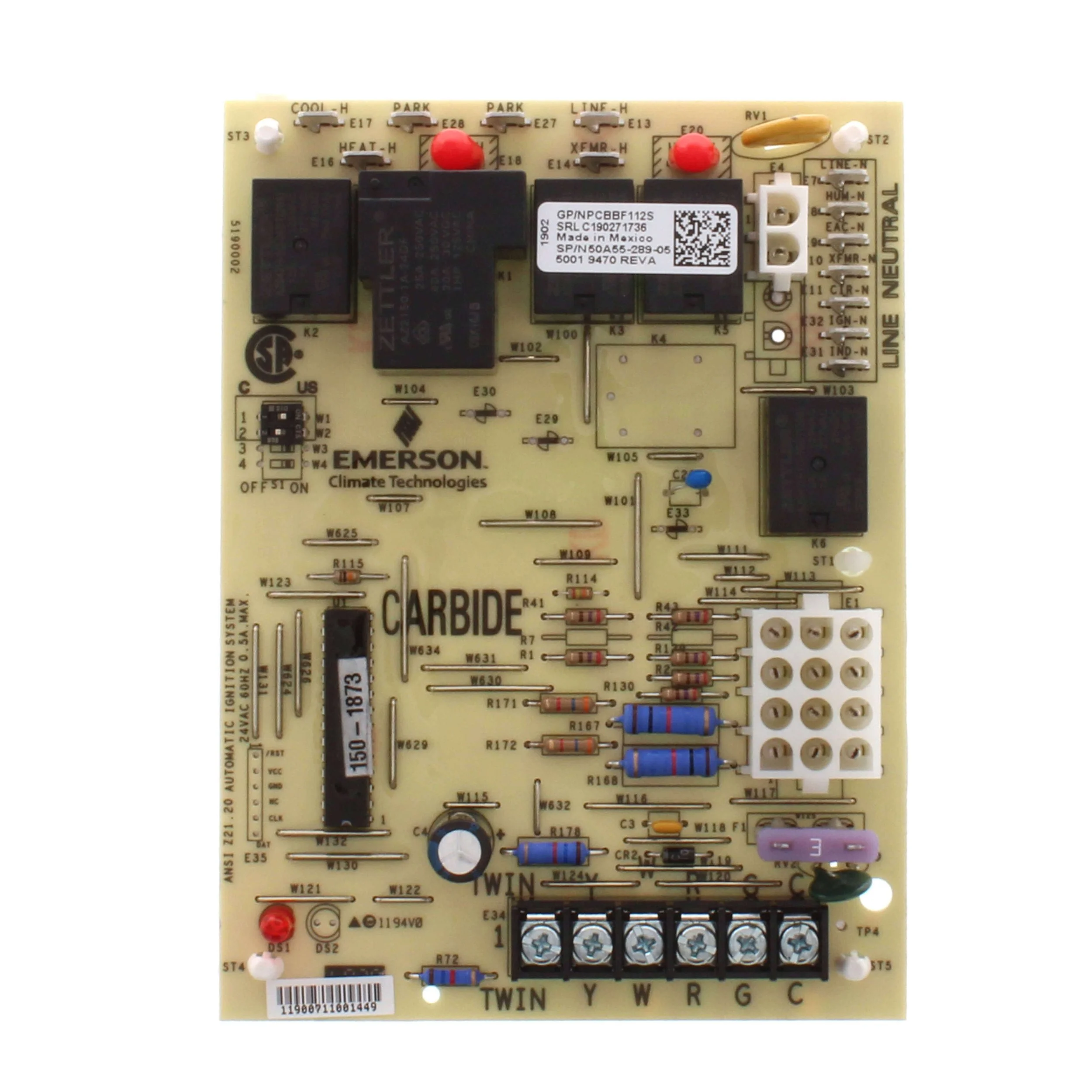 Goodman PCBBF112S Furnace Control Board