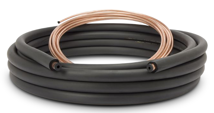 LS3834-1250 Refrigerant Line Set 3/8" + 3/4" + 1/2" Insulation, 50 ft