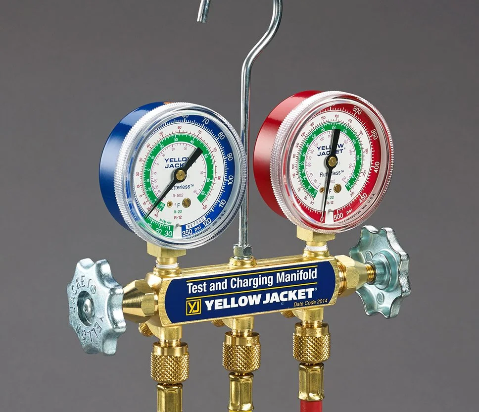 Yellow Jacket Series 41 Manifolds with 2-1/2" Gauges