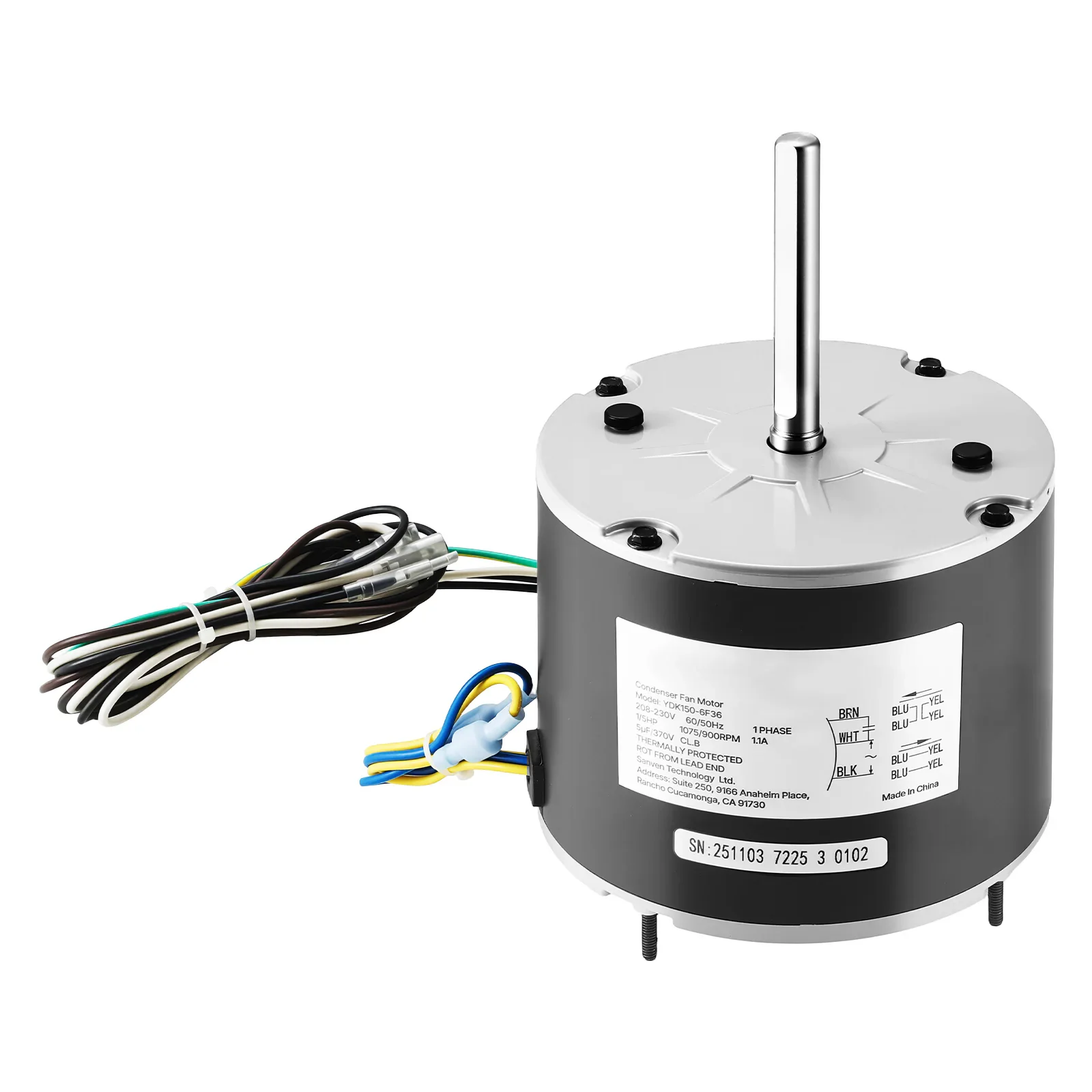 12Y75 Lennox 1/5 HP Condenser Fan Motor