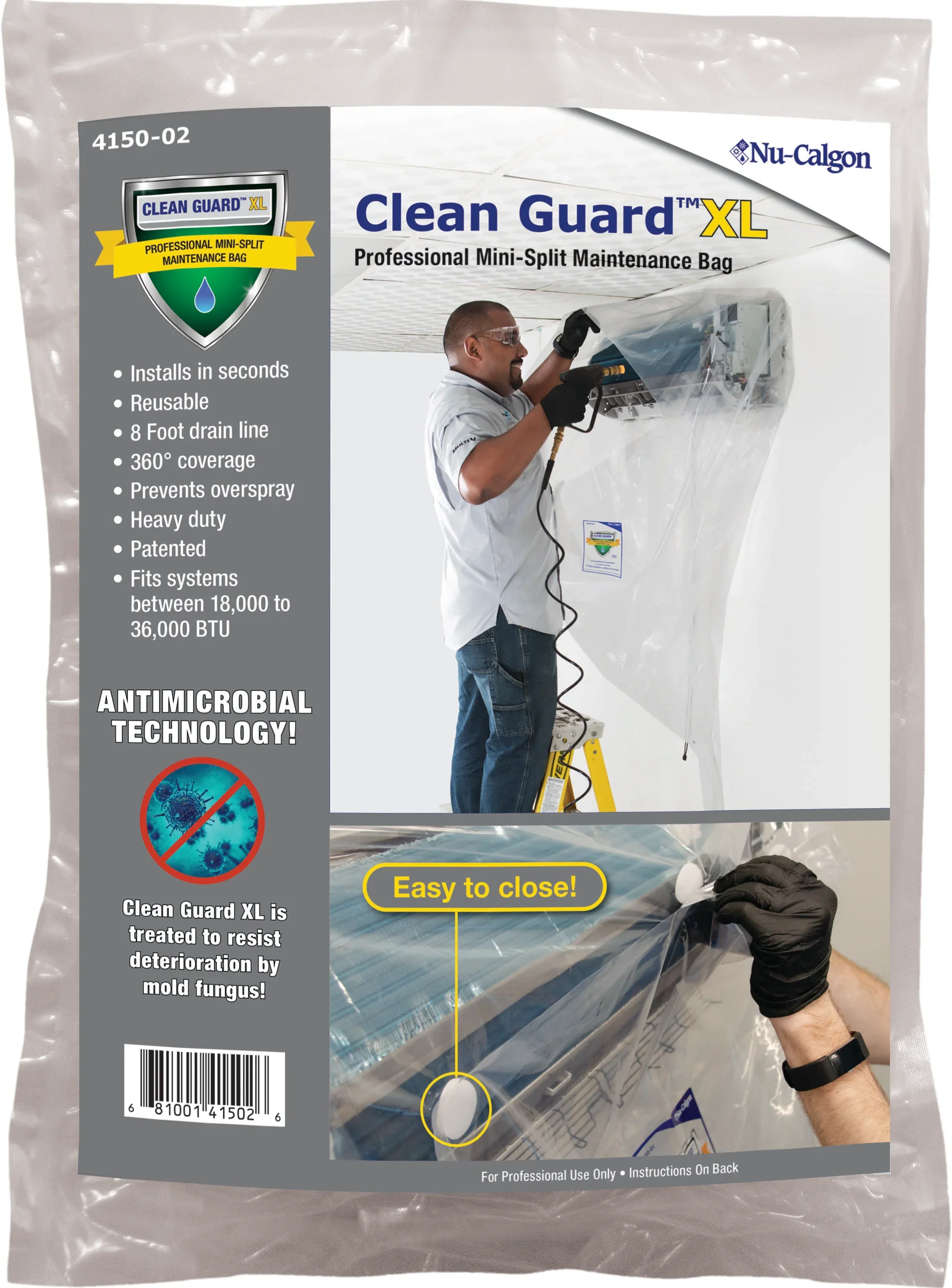 4150-02 Nu-Calgon Clean Guard™ XL Hood