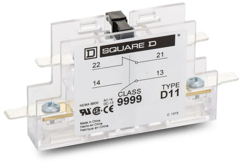 Schneider Electric / Square D 9999D11 – Auxiliary Contact Block