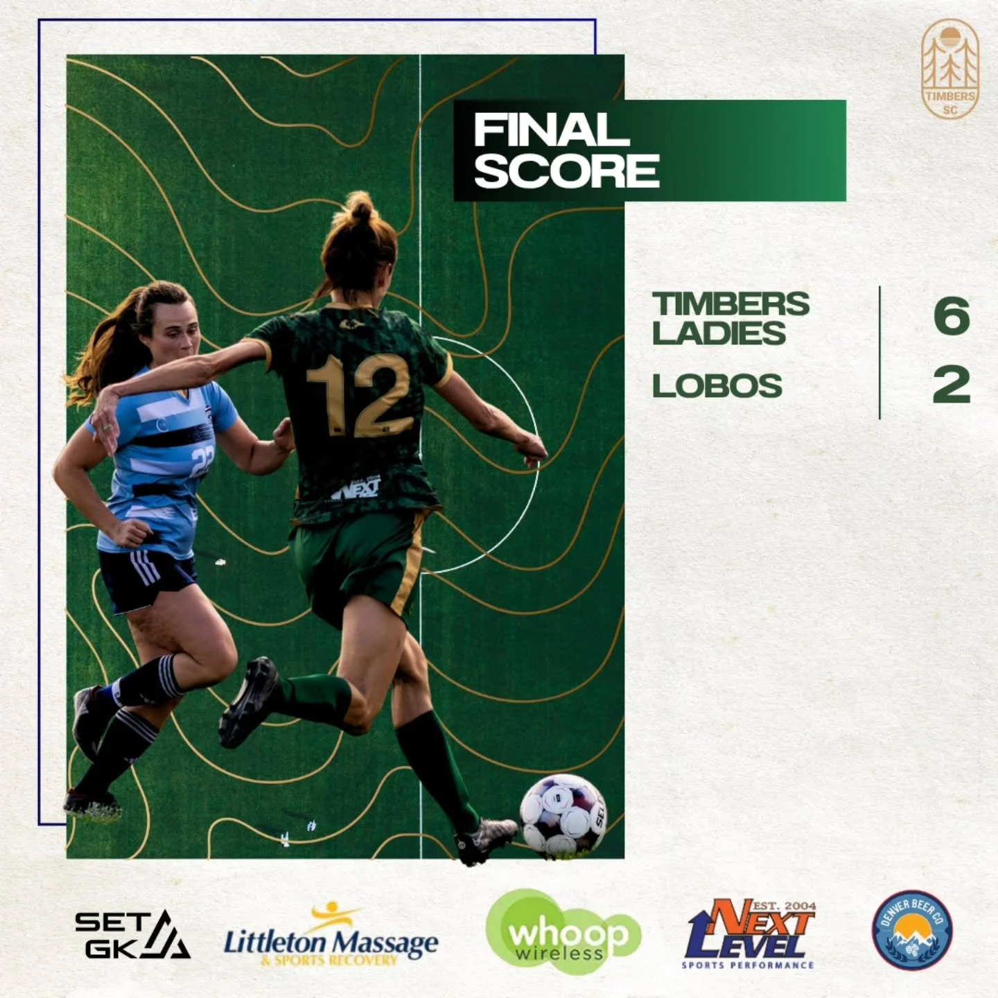 💥 Final Score 💥
The Timbers Ladies put on a dominant performance, securing a 6&ndash;2 win over the Lobos! ⚽🔥

Big energy, strong teamwork, and goals all around🌲💪

#TimbersSC #TimbersLadies #matchday #SoccerLife #WomensSoccer #supportlocalsoccer