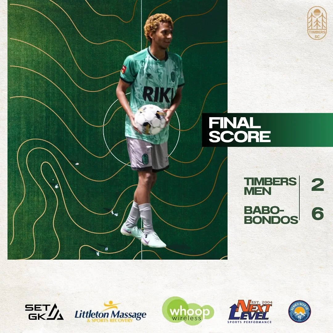 A tough loss for the Timbers men today, but the fight continues. 2&ndash;6 final vs Babobondos. 🌲 
.
.
#TimbersStrong #timberssc #menssoccer #colorado #bounceback
