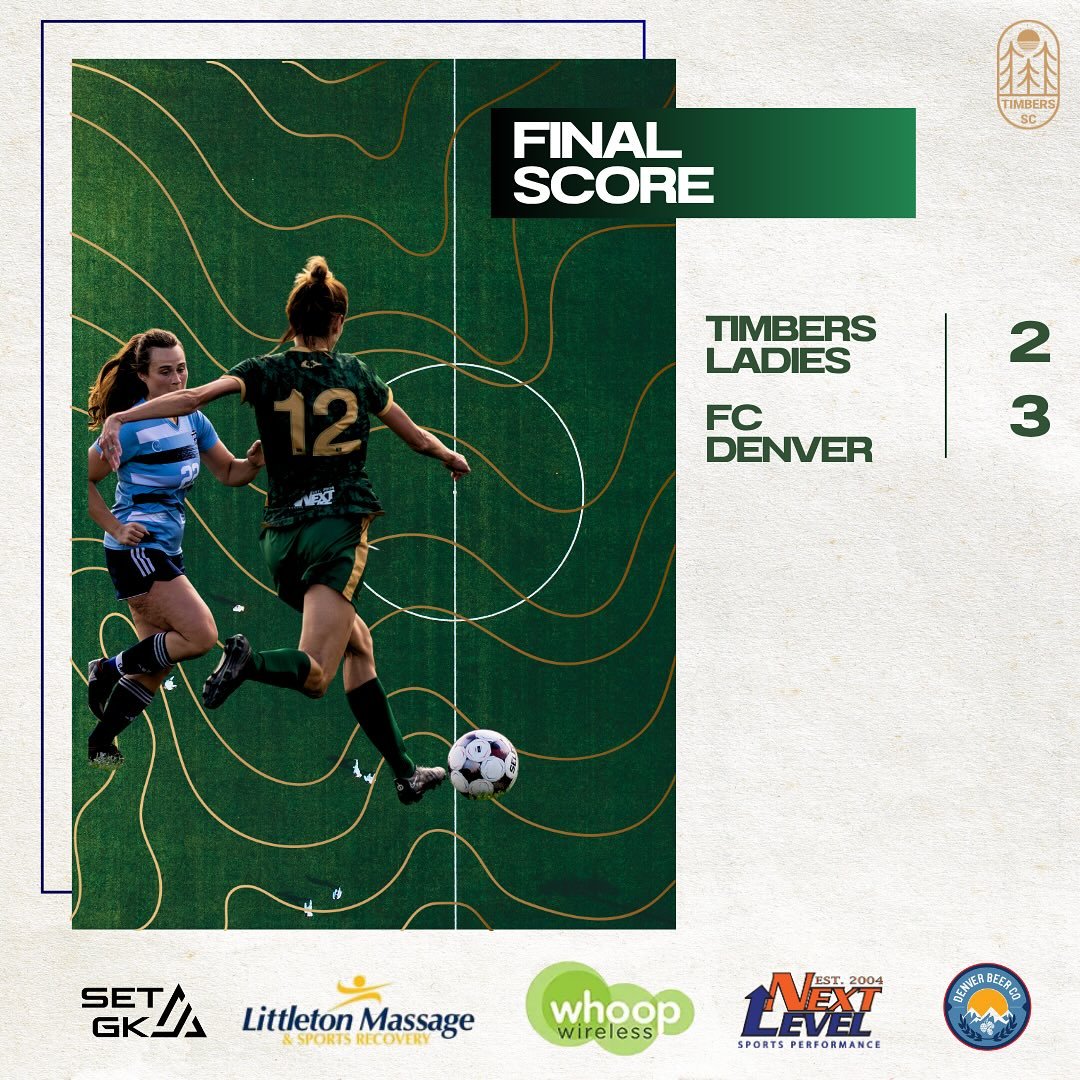 A heartbreaking finish in the CPL Finals &mdash; the Ladies Timbers fall 3-2 in double OT against FC Denver. Proud of the fight and grit all the way through. Thank you all for the support and a great season Lady Timbers!🌲⚽ 

#TimberLadies #CPLFinals