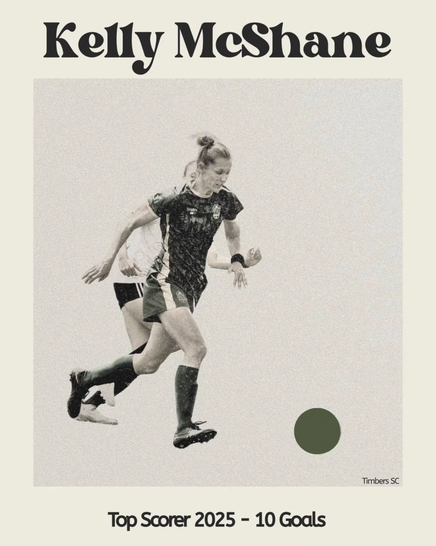 ⚽️ Top Scorer | 2025 ⚽️

Kelly McShane closes out the 2025 year with an incredible 10 goals, setting the standard with relentless work rate, composure, and leadership on the pitch.

Pure class from start to finish. 💚

#TimbersSC #TopScorer #Season20