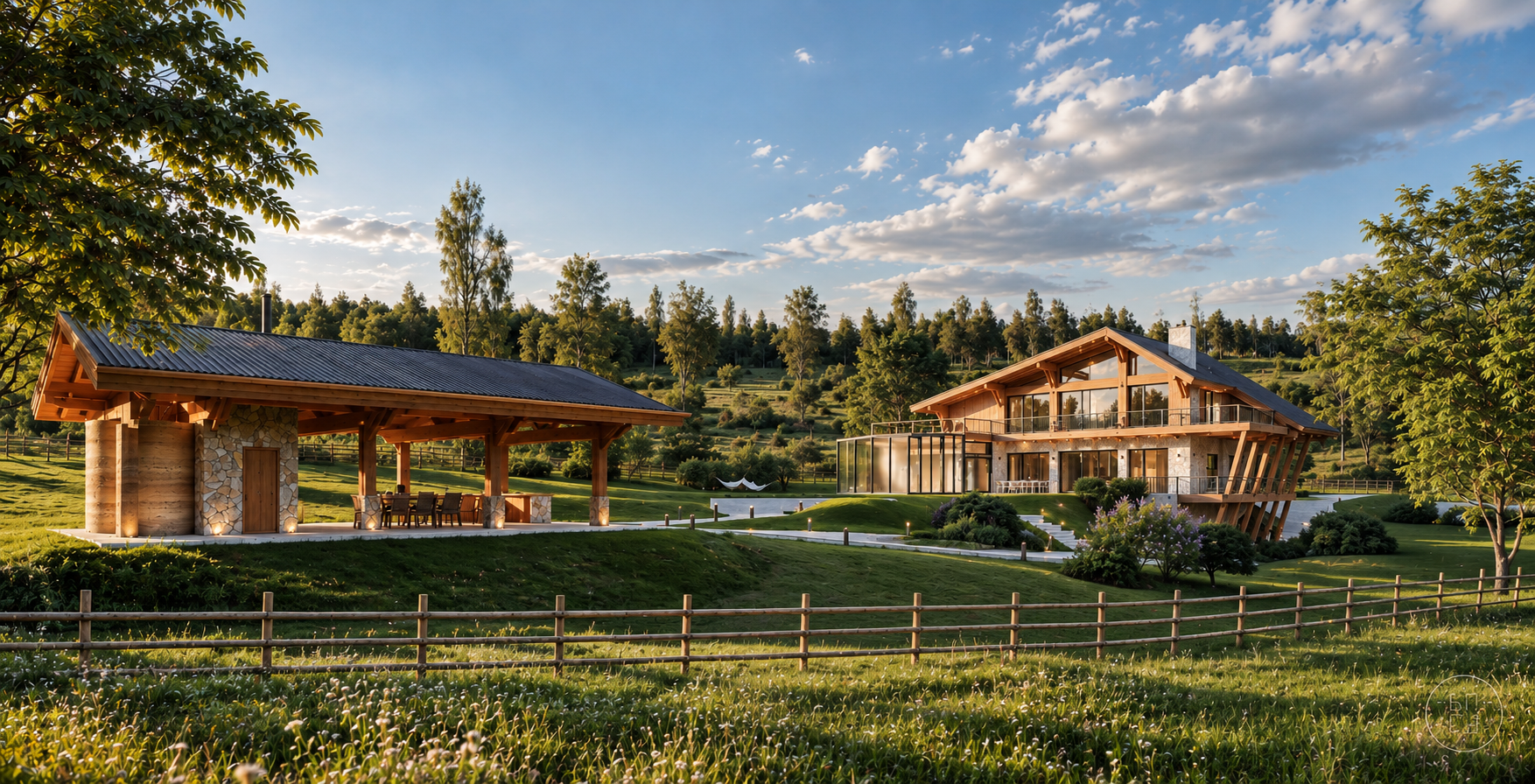 Golden-Hour Rustic Countryside Retreat.png