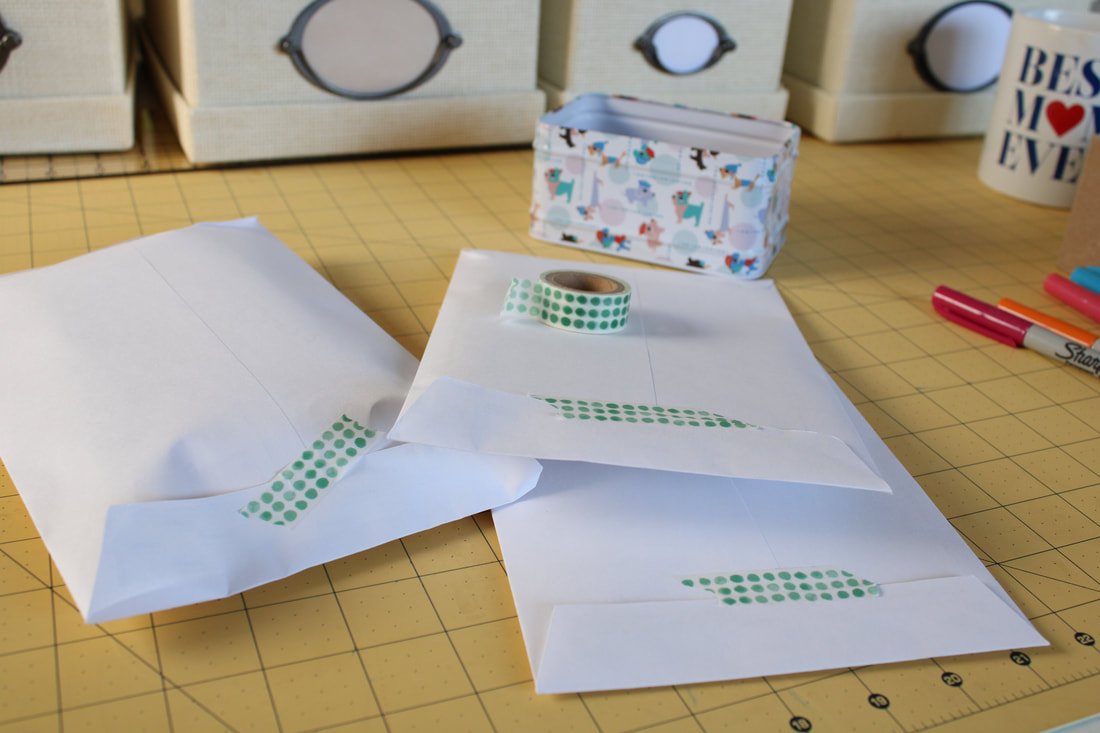 Use Washi tape to seal.