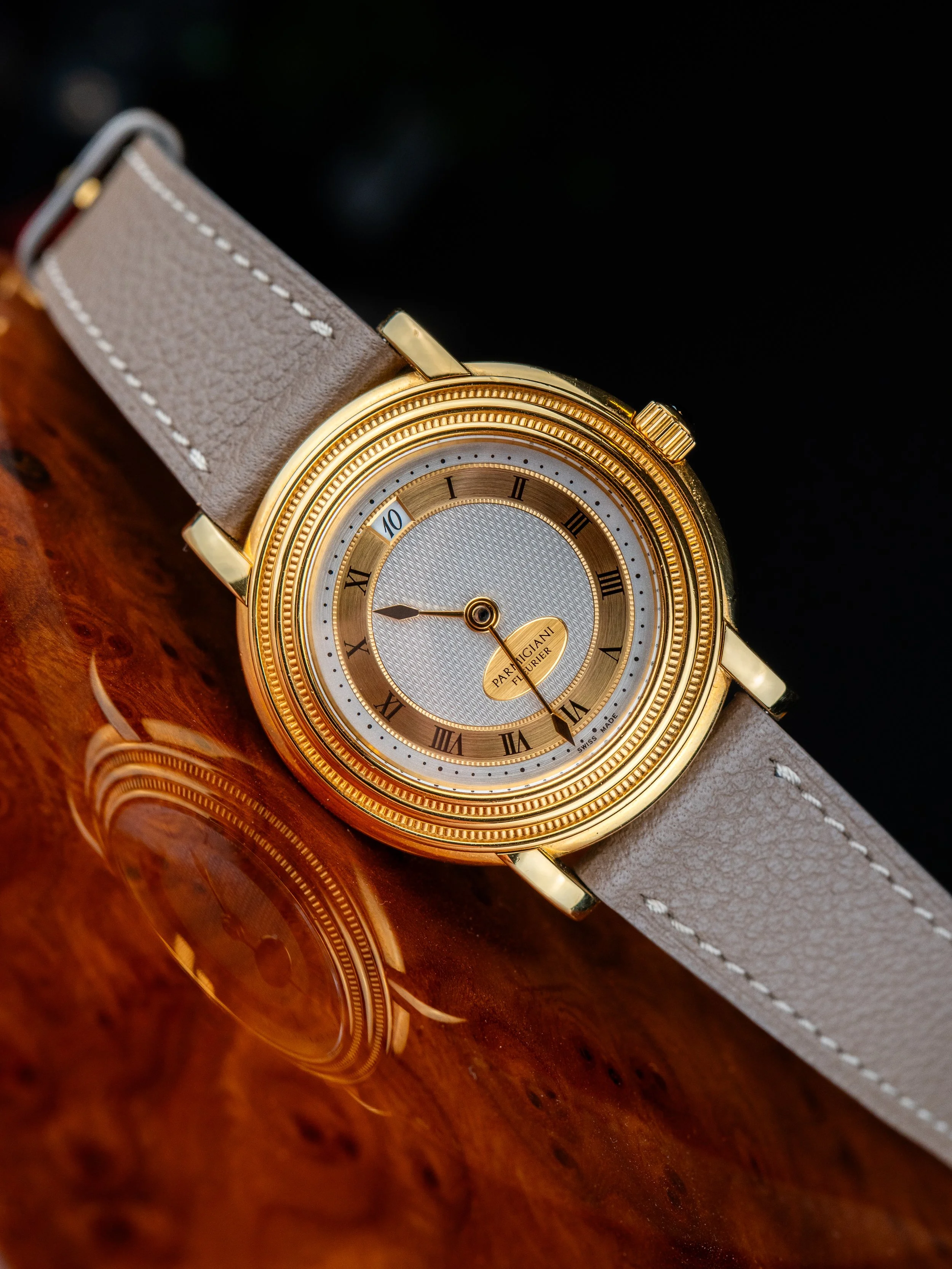 Parmigiani Toric memory time early Yellow gold - Full kit.