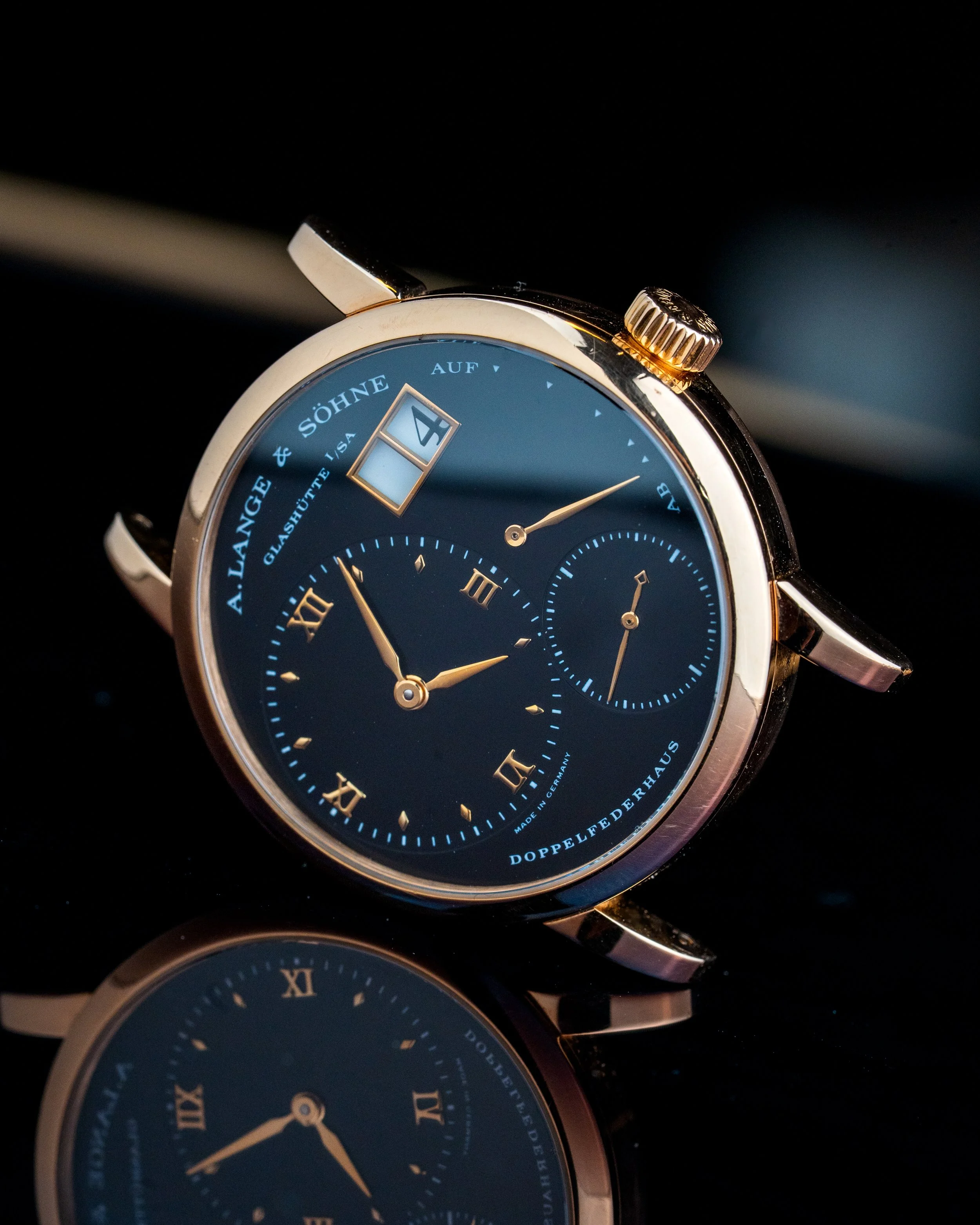 A lange and söhne Little lange 1 rose gold Black dial - 111.031