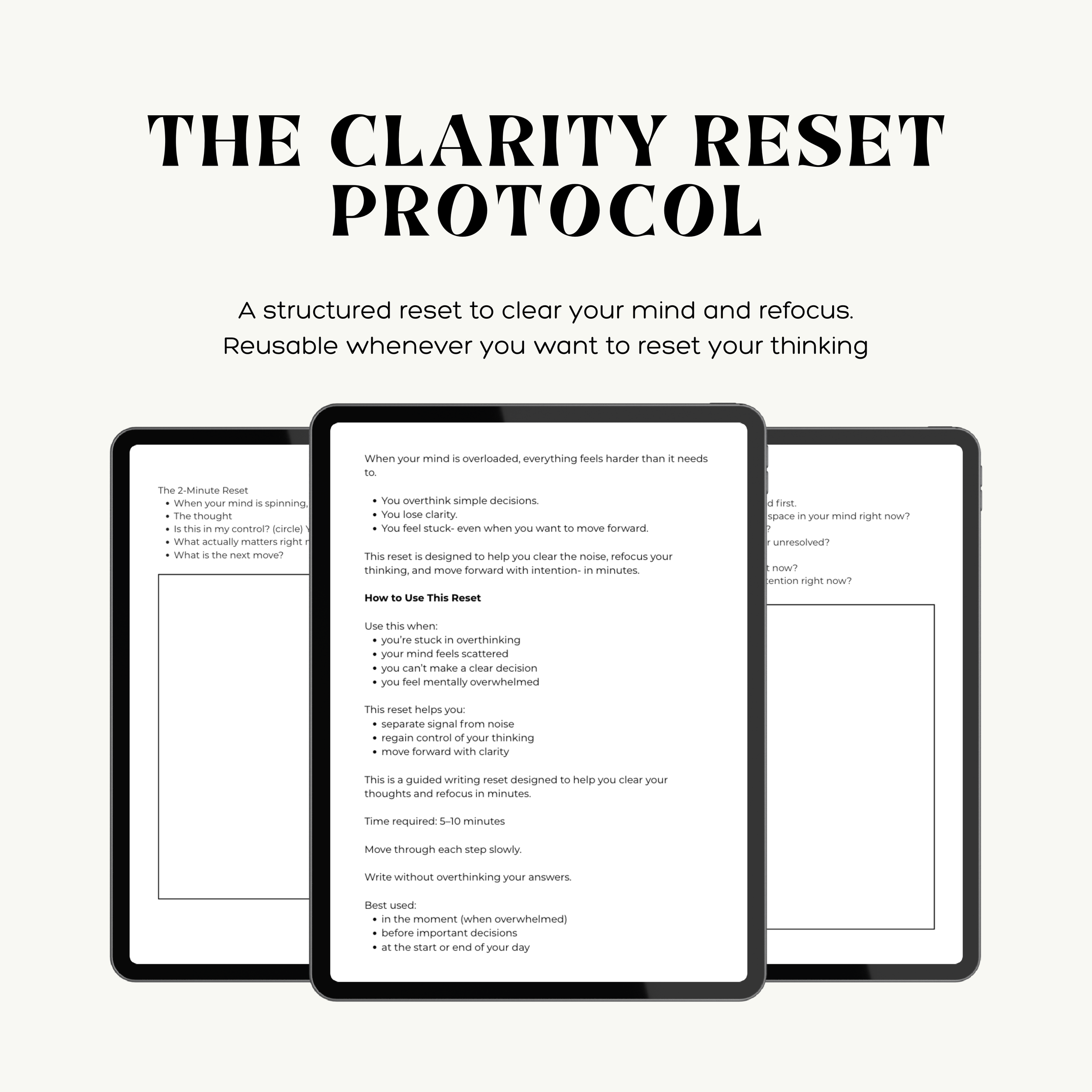 The Clarity Reset Protocol