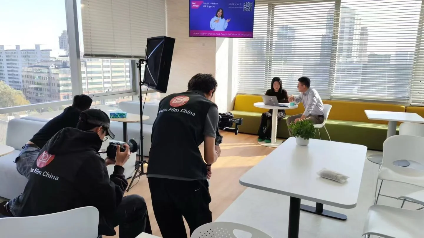 corporate film crew in China